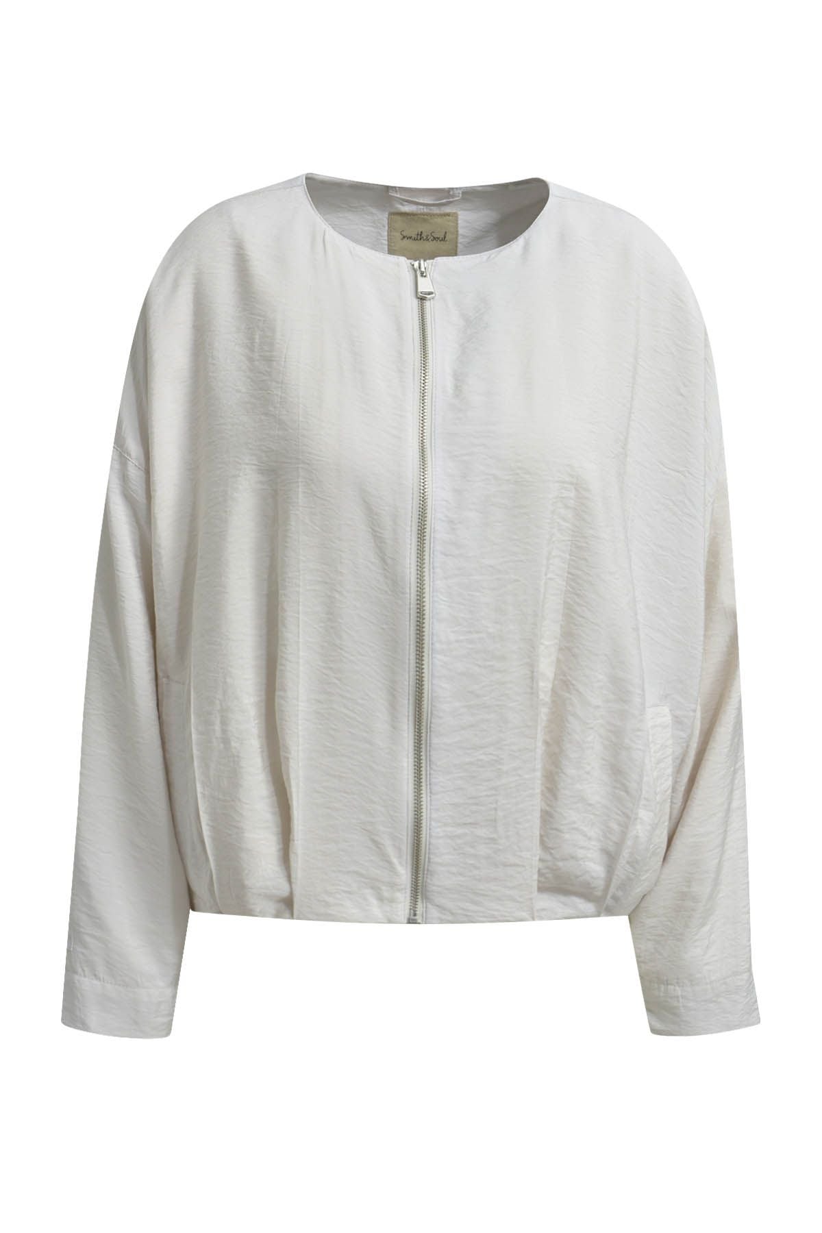 Smith&Soul Damen Bomberjacke weiß