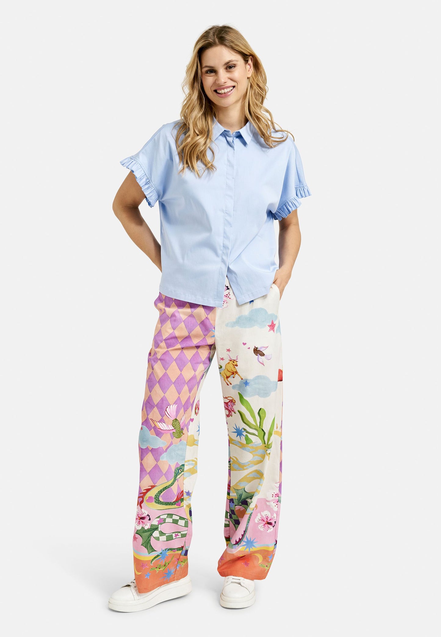Smith&Soul Damen Bluse blau