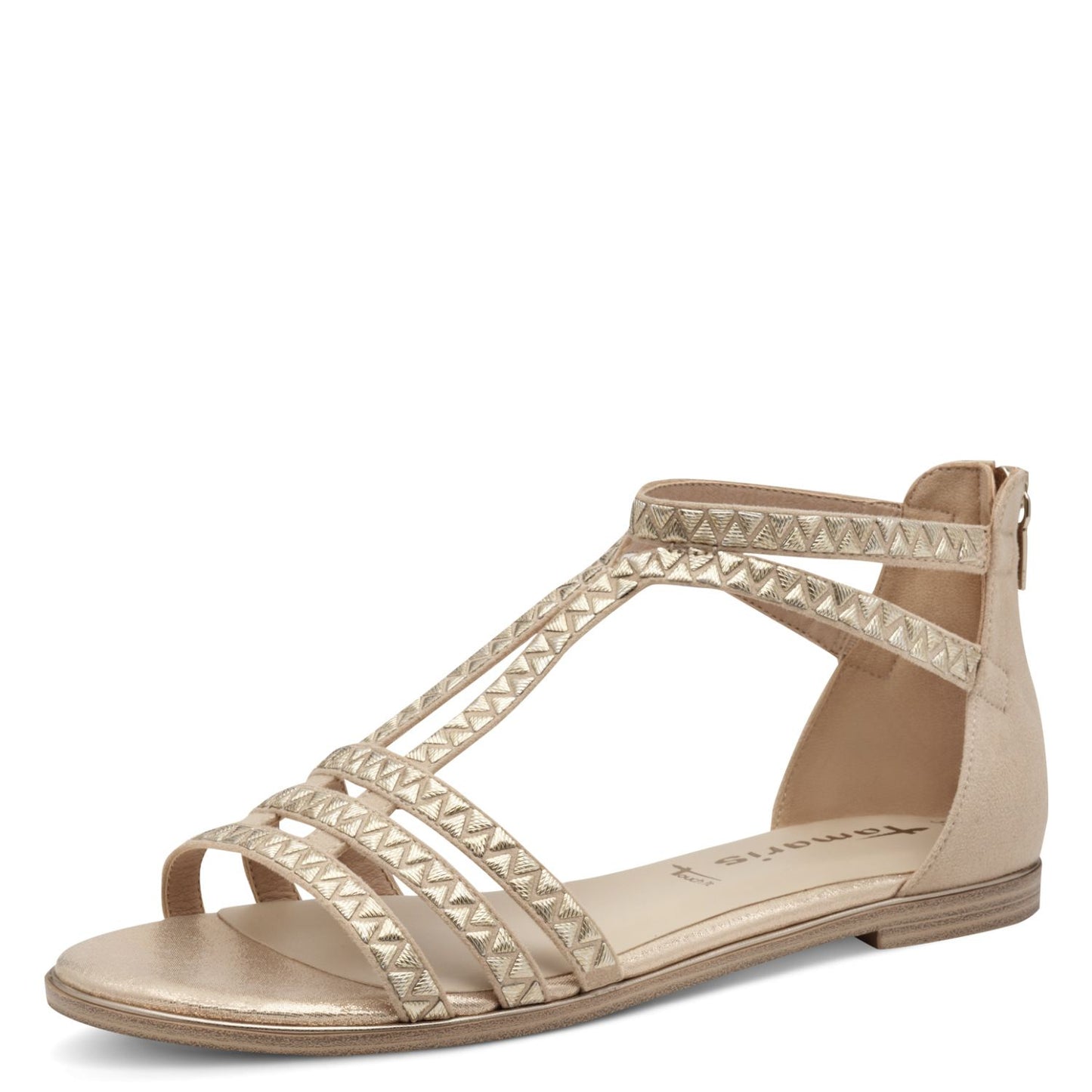 Tamaris Damen Sandalette 41 beige