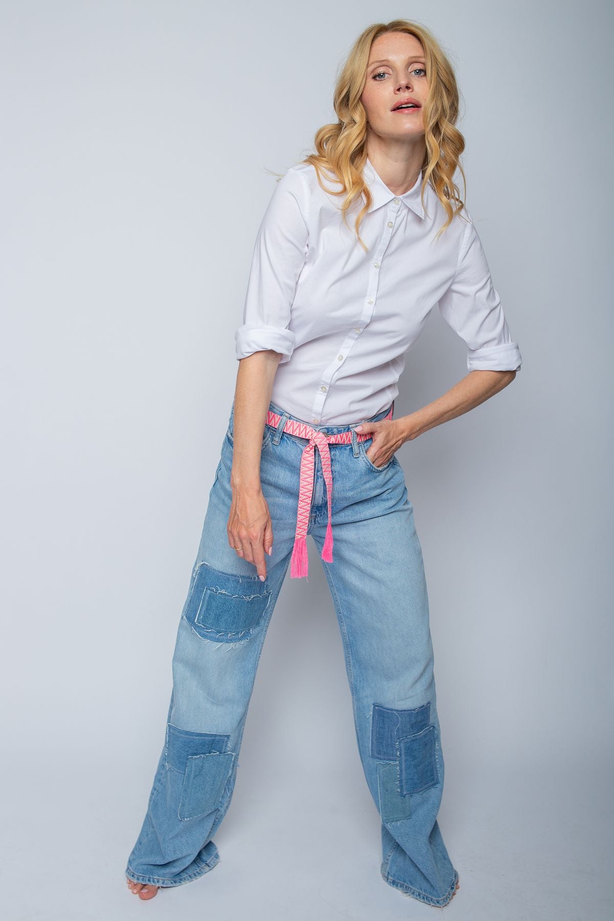 Emily van den Bergh Damen Gürtel pink