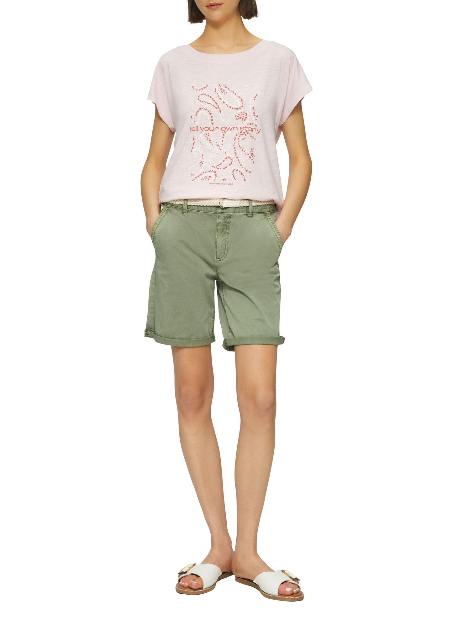 s.Oliver Damen Shorts grün