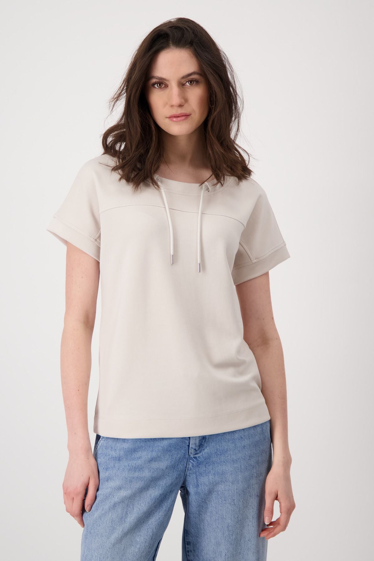 Monari Damen Sweatshirt 44 beige