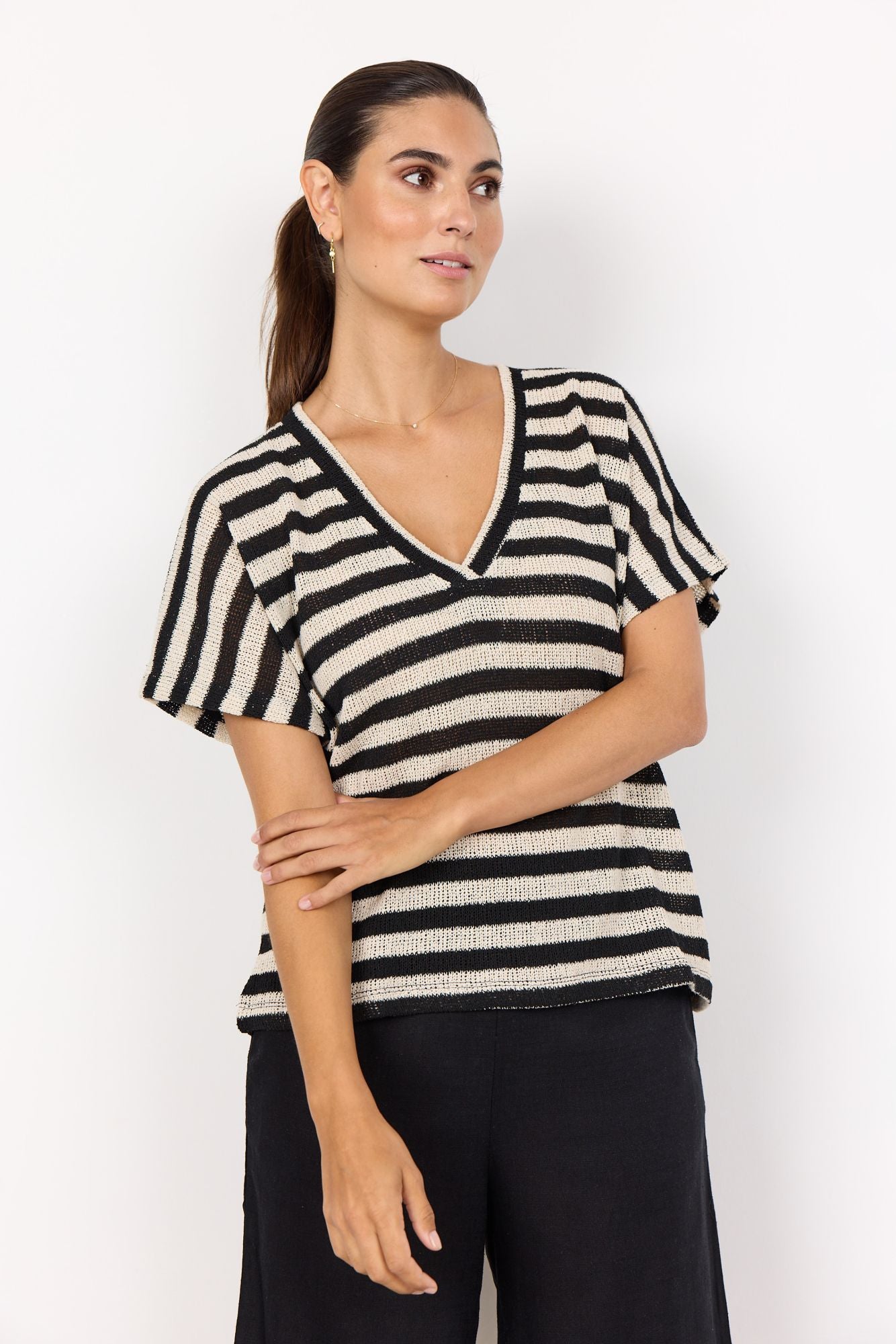 Soyaconcept Damen T-Shirt SC-ROSENNA 2 schwarz