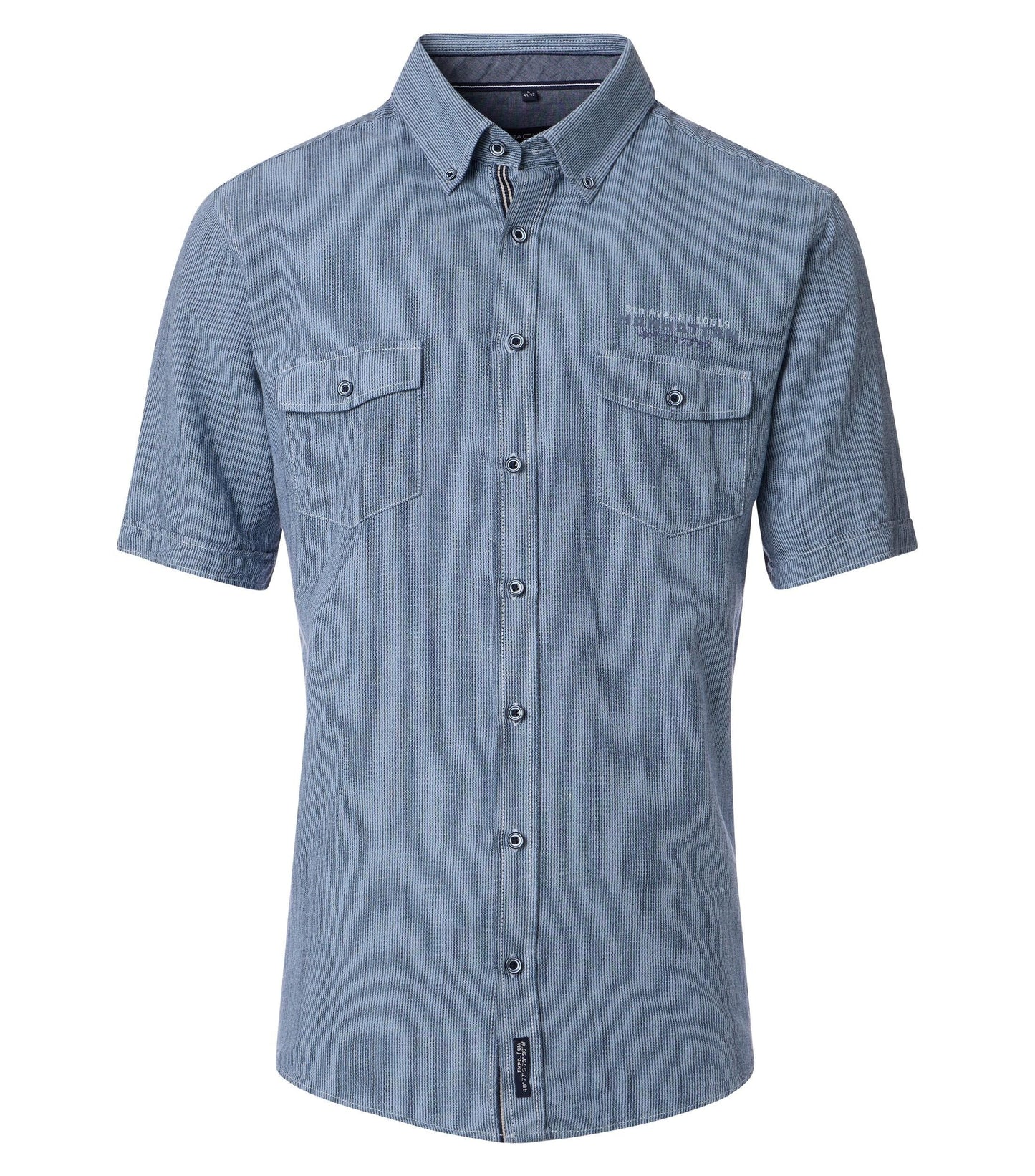 Casa Moda Herren Kurzarmhemd blau