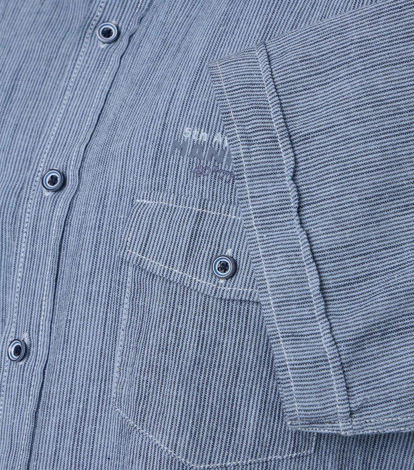 Casa Moda Herren Kurzarmhemd blau