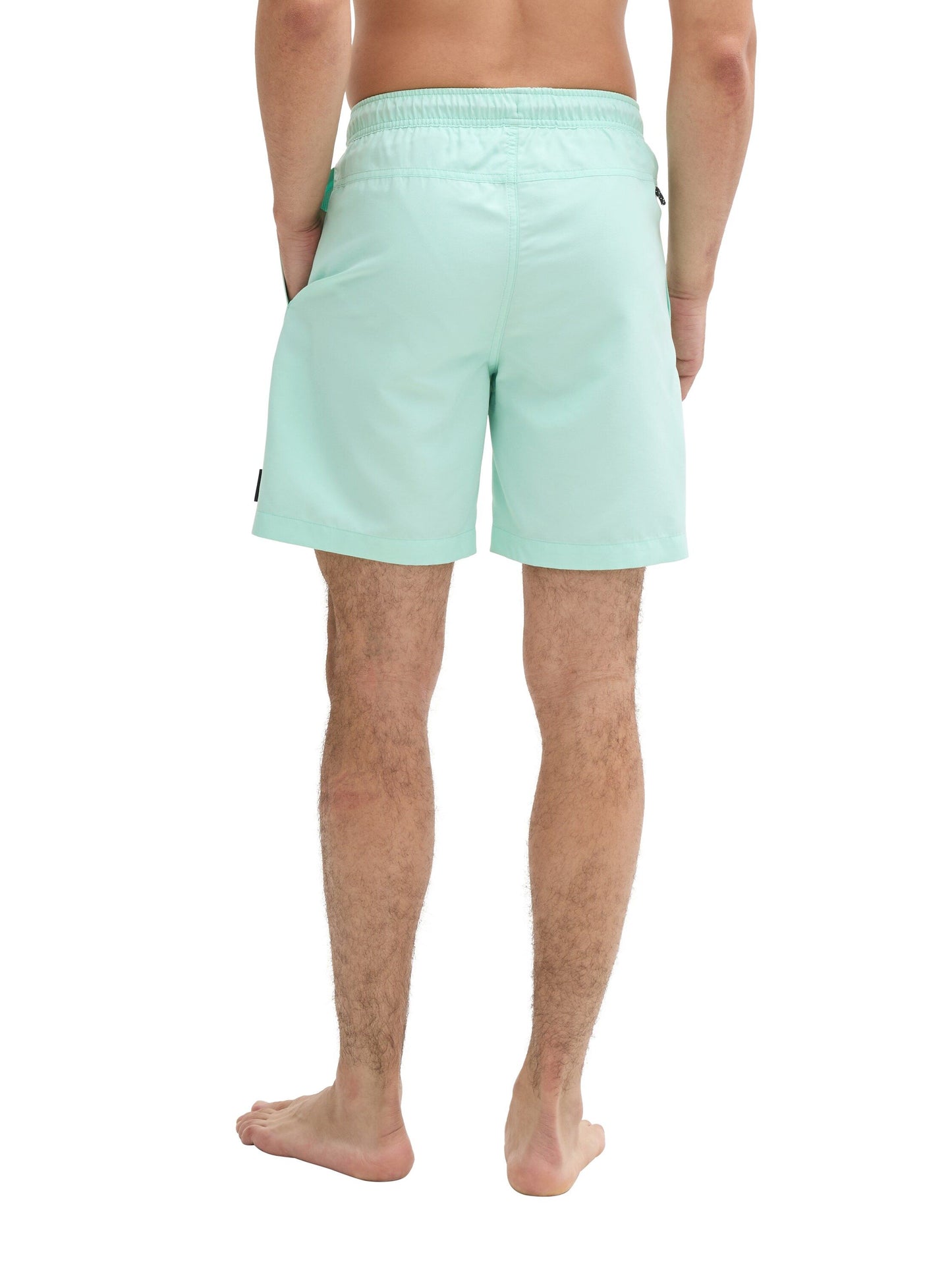 Tom Tailor Herren Basic Badeshorts grün