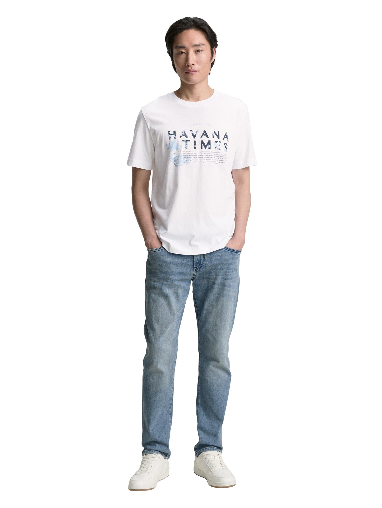 Tom Tailor Herren T-Shirt weiß