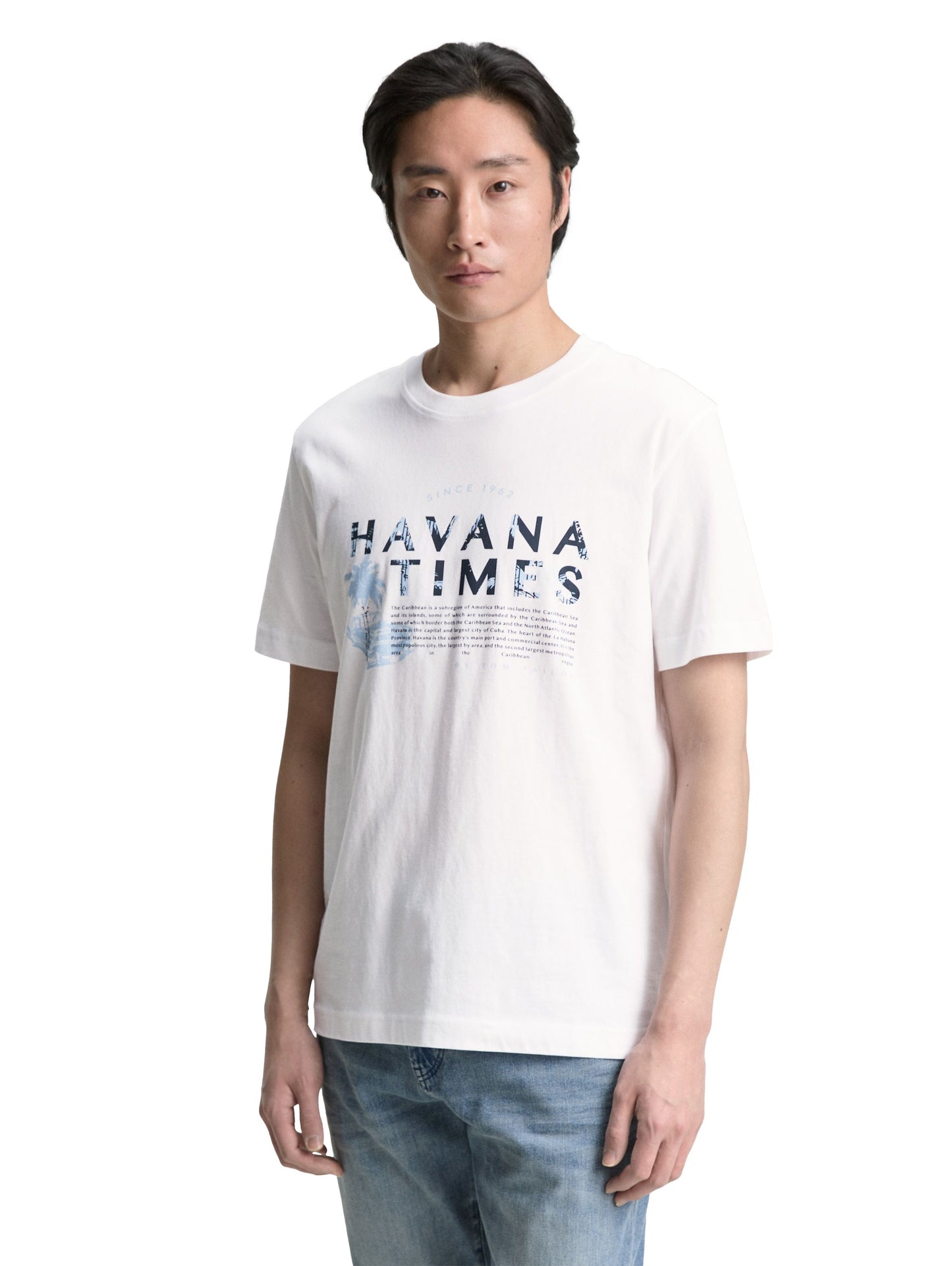 Tom Tailor Herren T-Shirt weiß