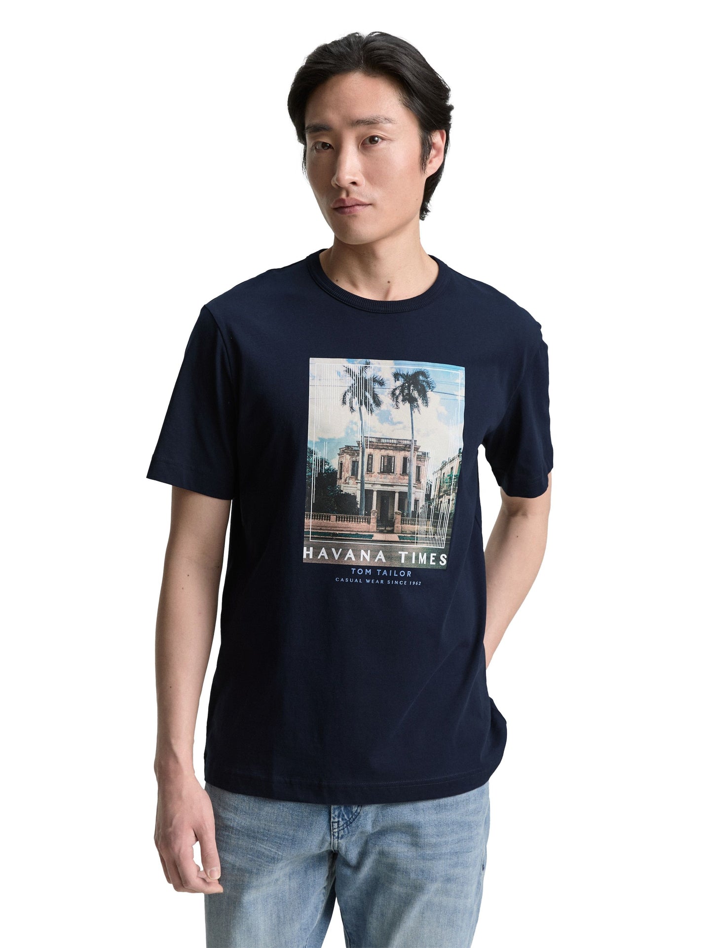 Tom Tailor Herren T-Shirt blau