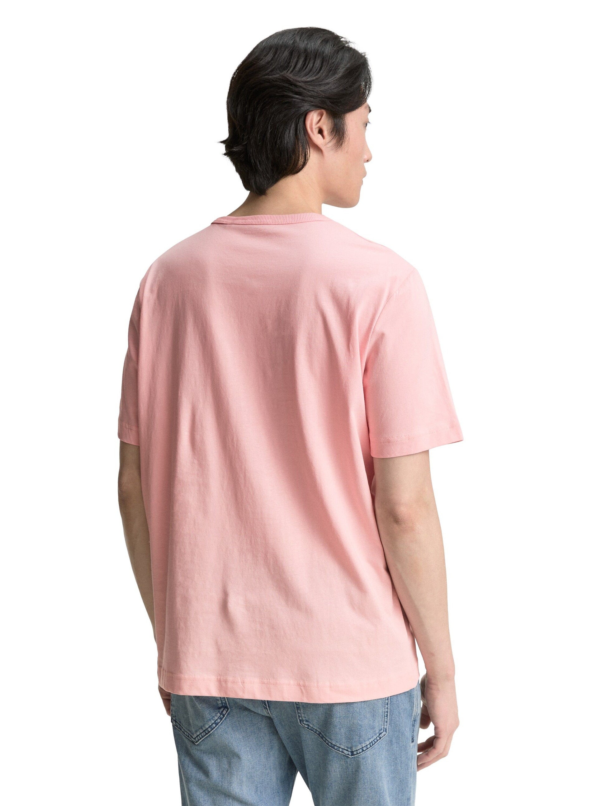 Tom Tailor Herren T-Shirt rosa