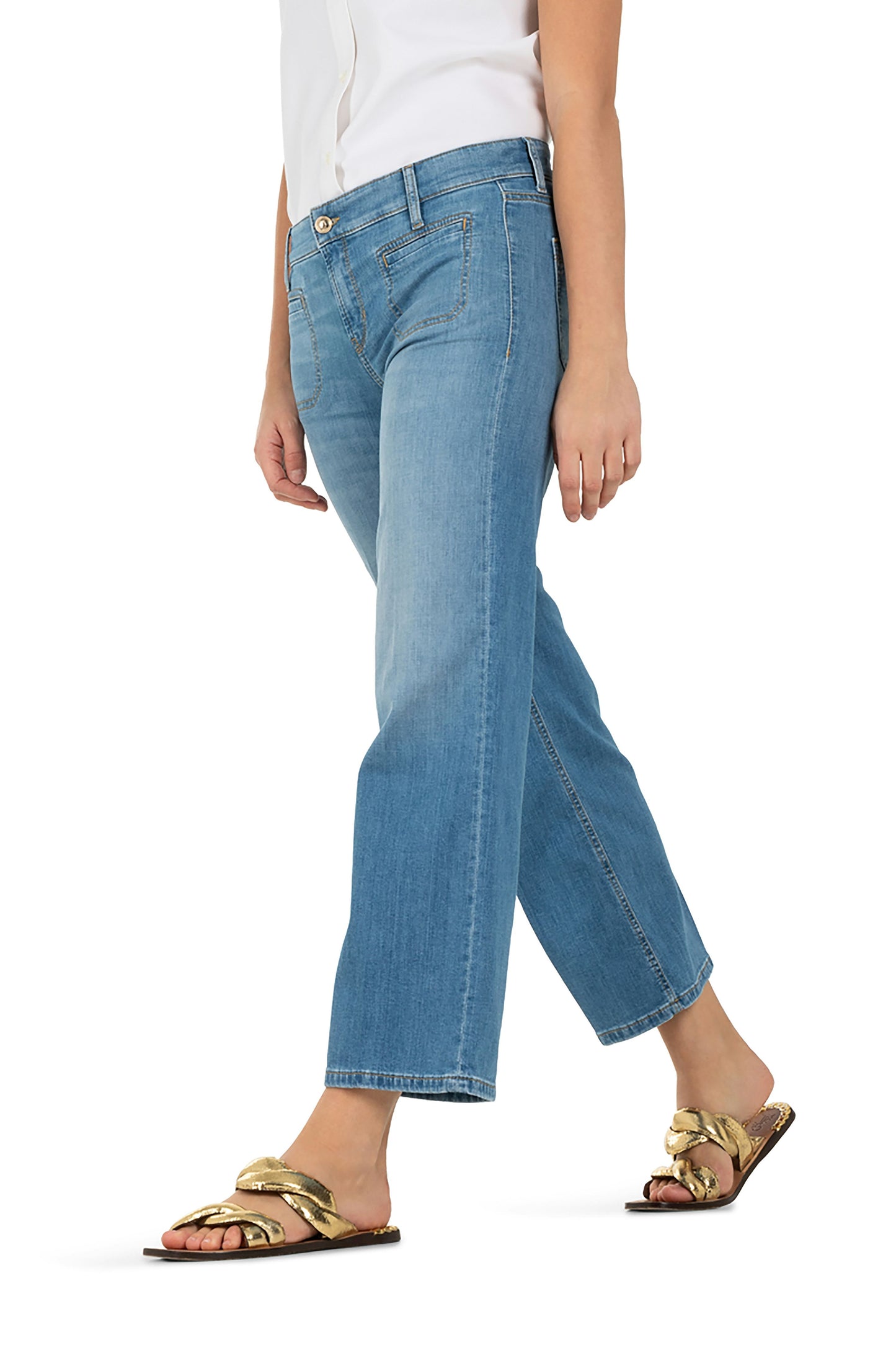 Cambio Damen Jeans Tess blau