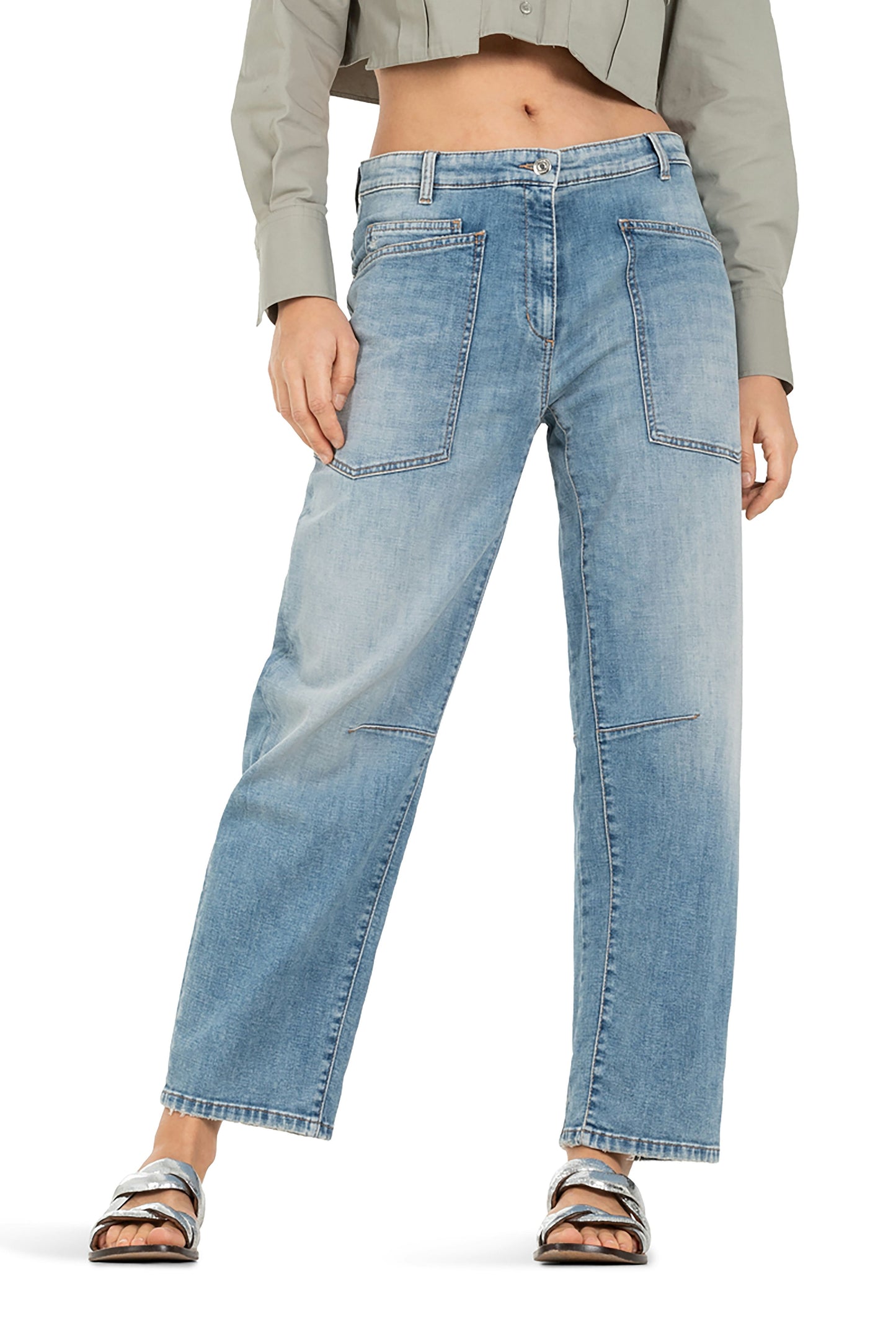 Cambio Damen Jeans blau