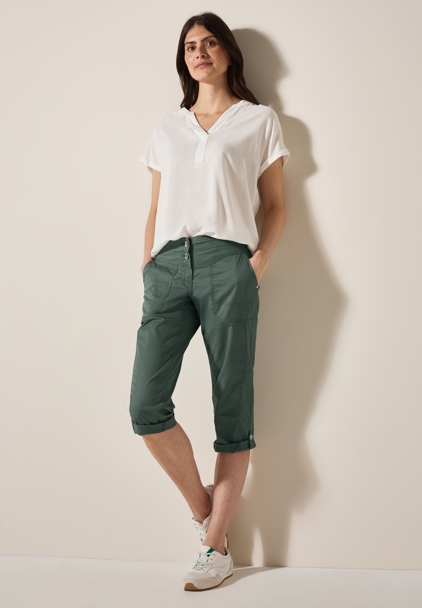 Cecil Damen Hose grün