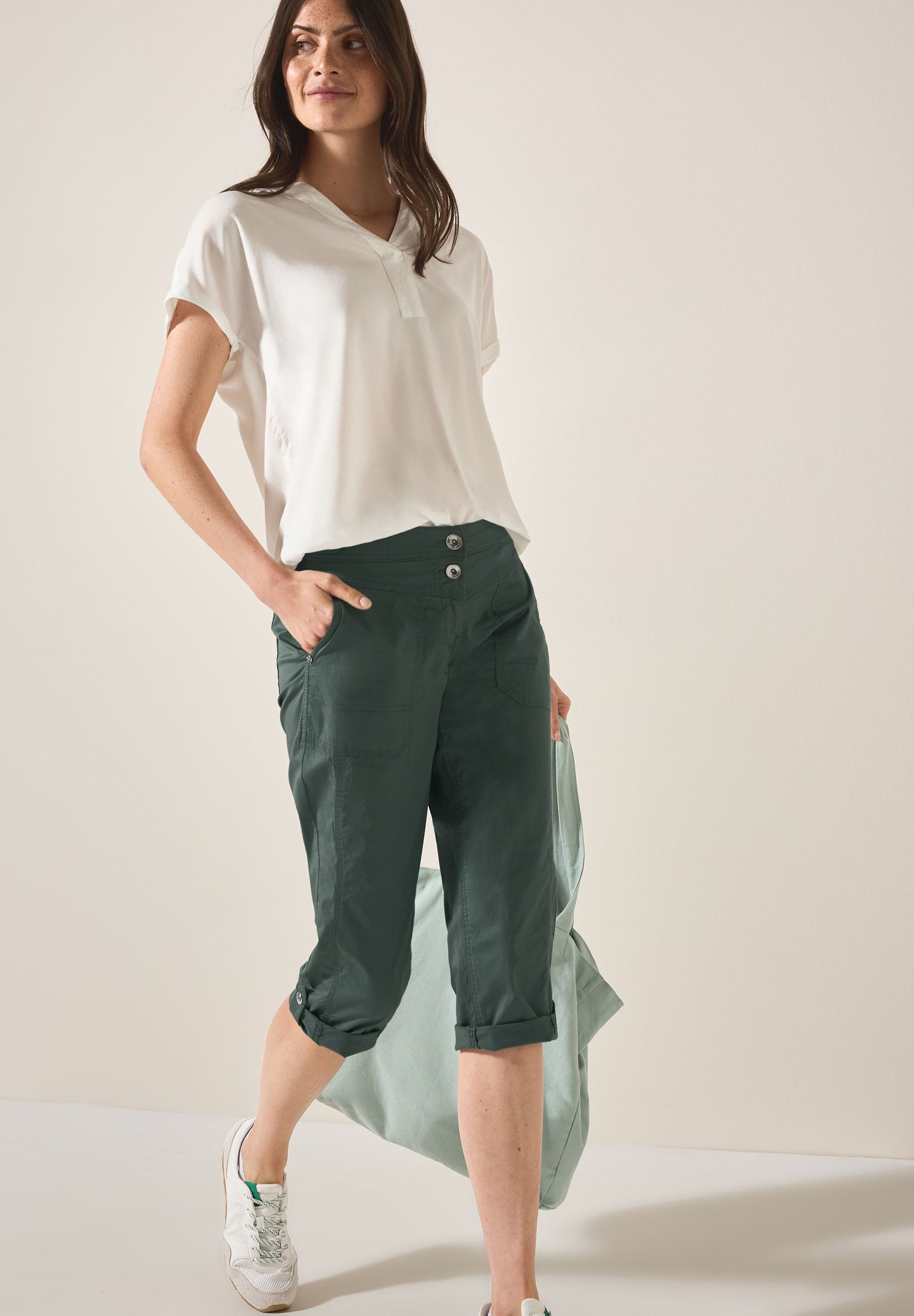 Cecil Damen Hose grün