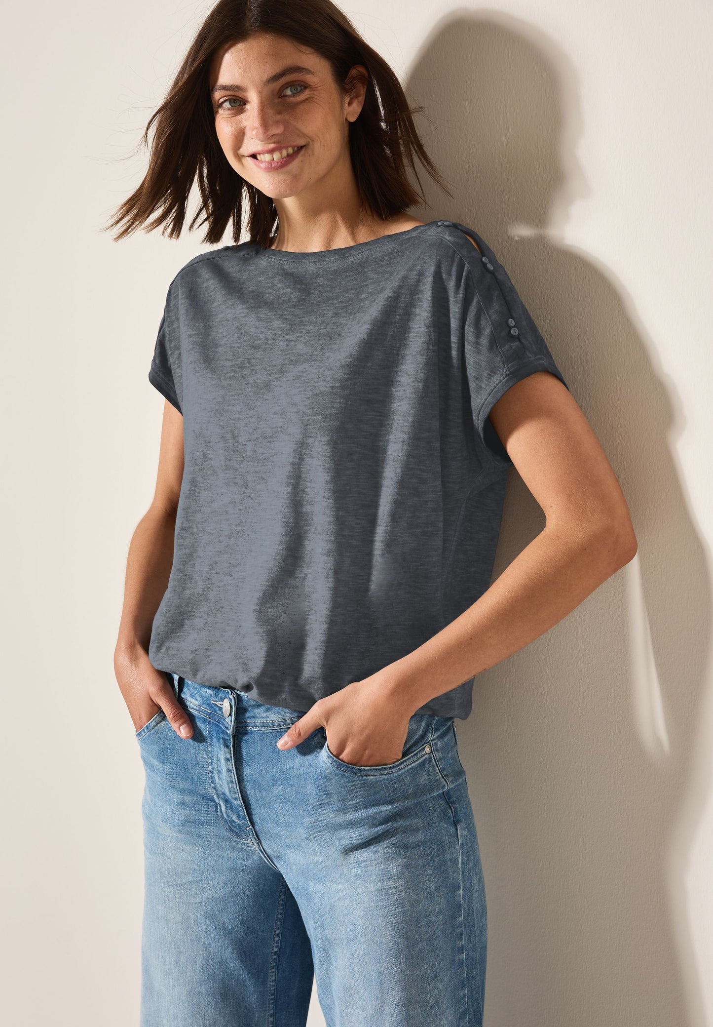 Cecil Damen T-Shirt grau