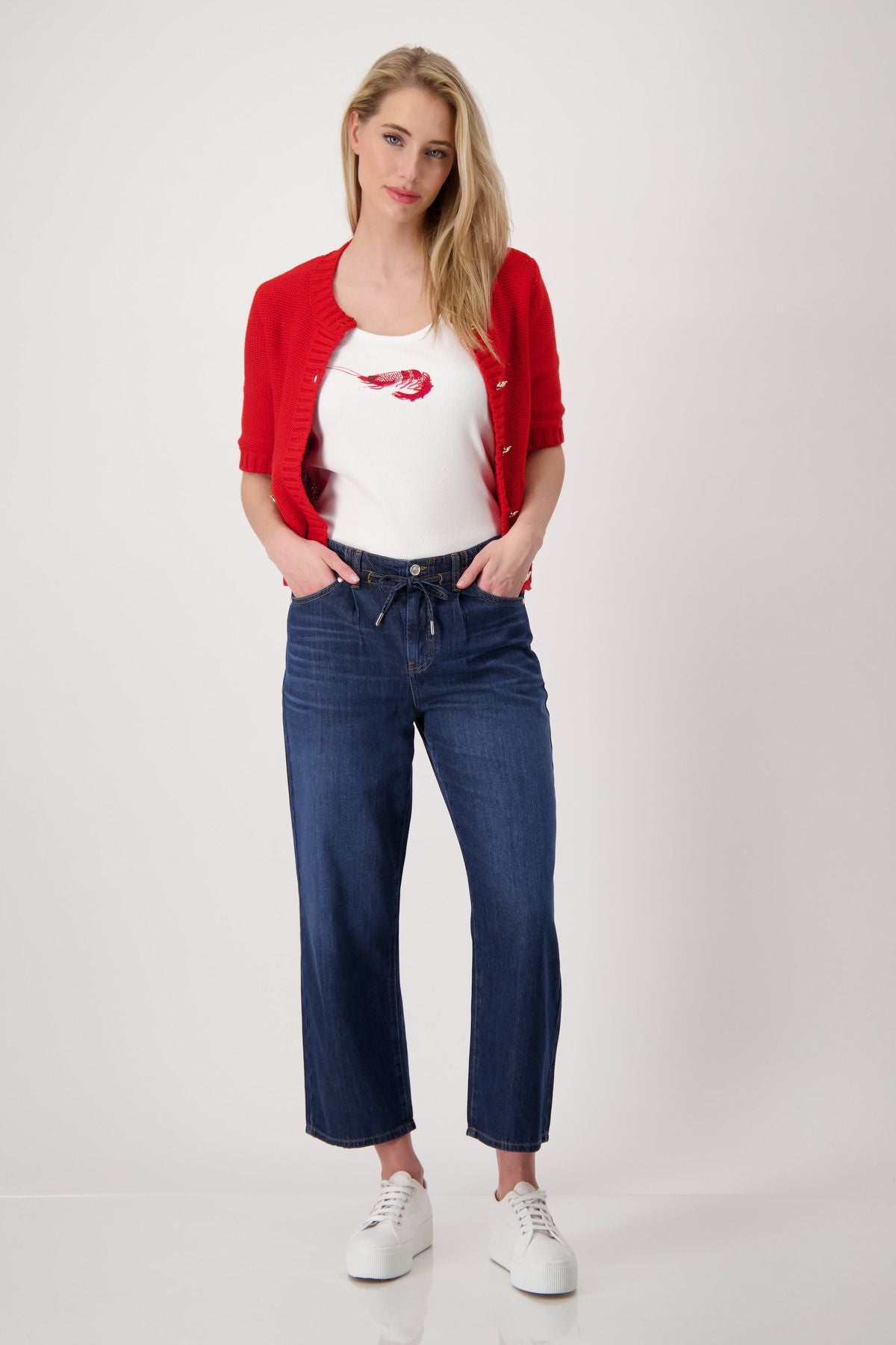 Monari Damen Top weiß