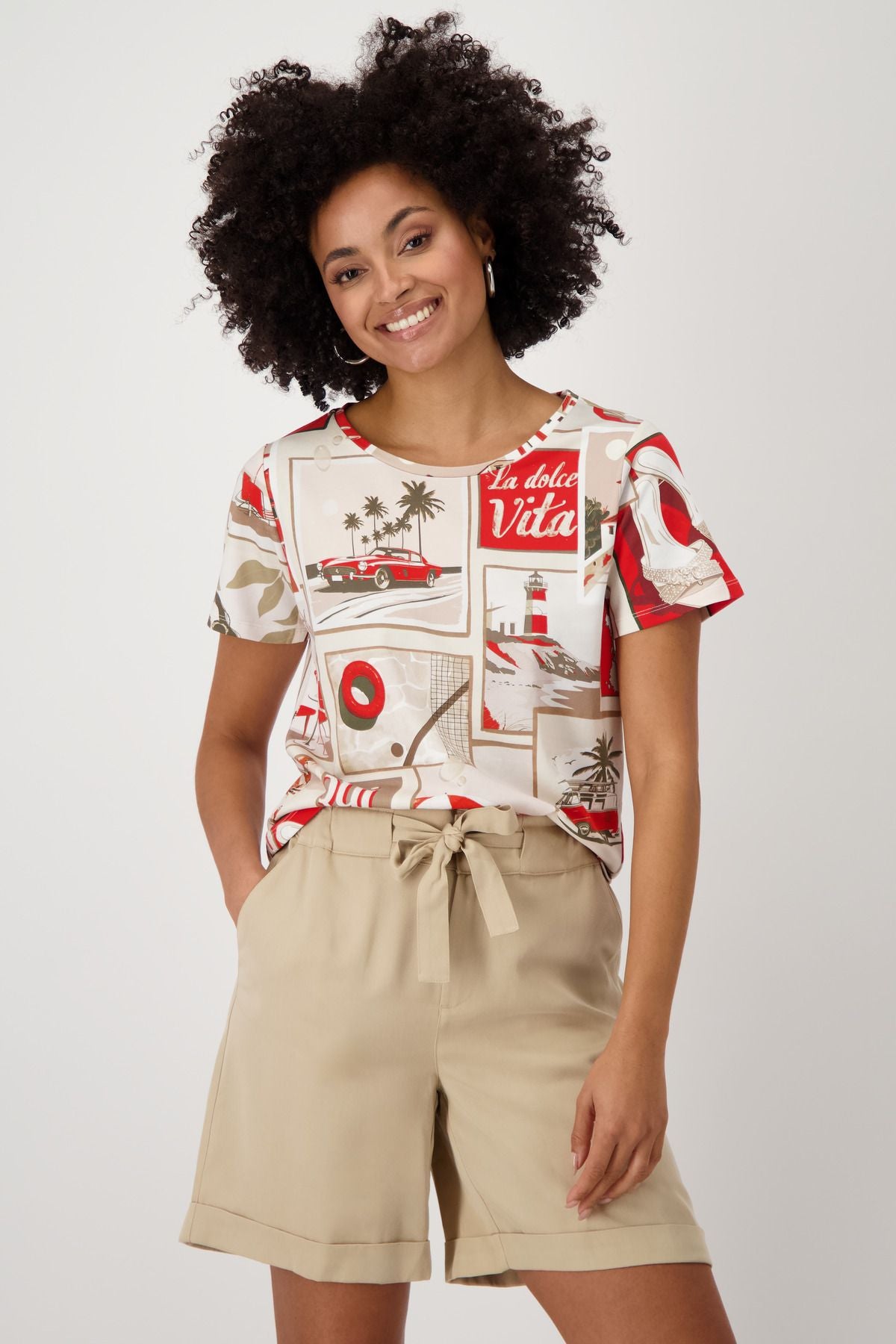 Monari Damen T-Shirt rot