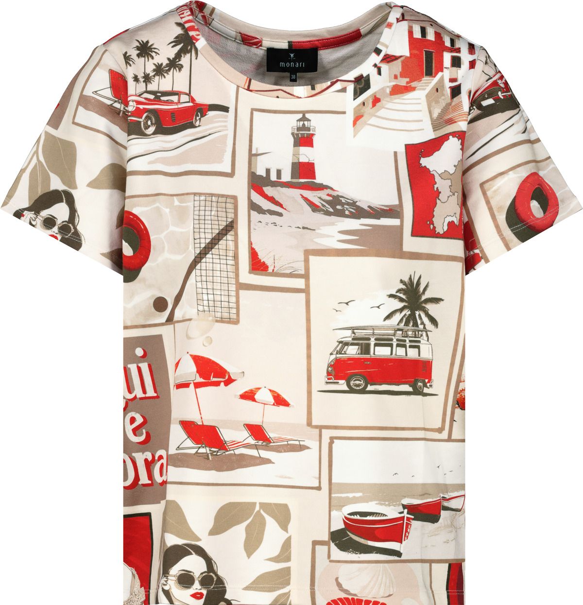 Monari Damen T-Shirt rot