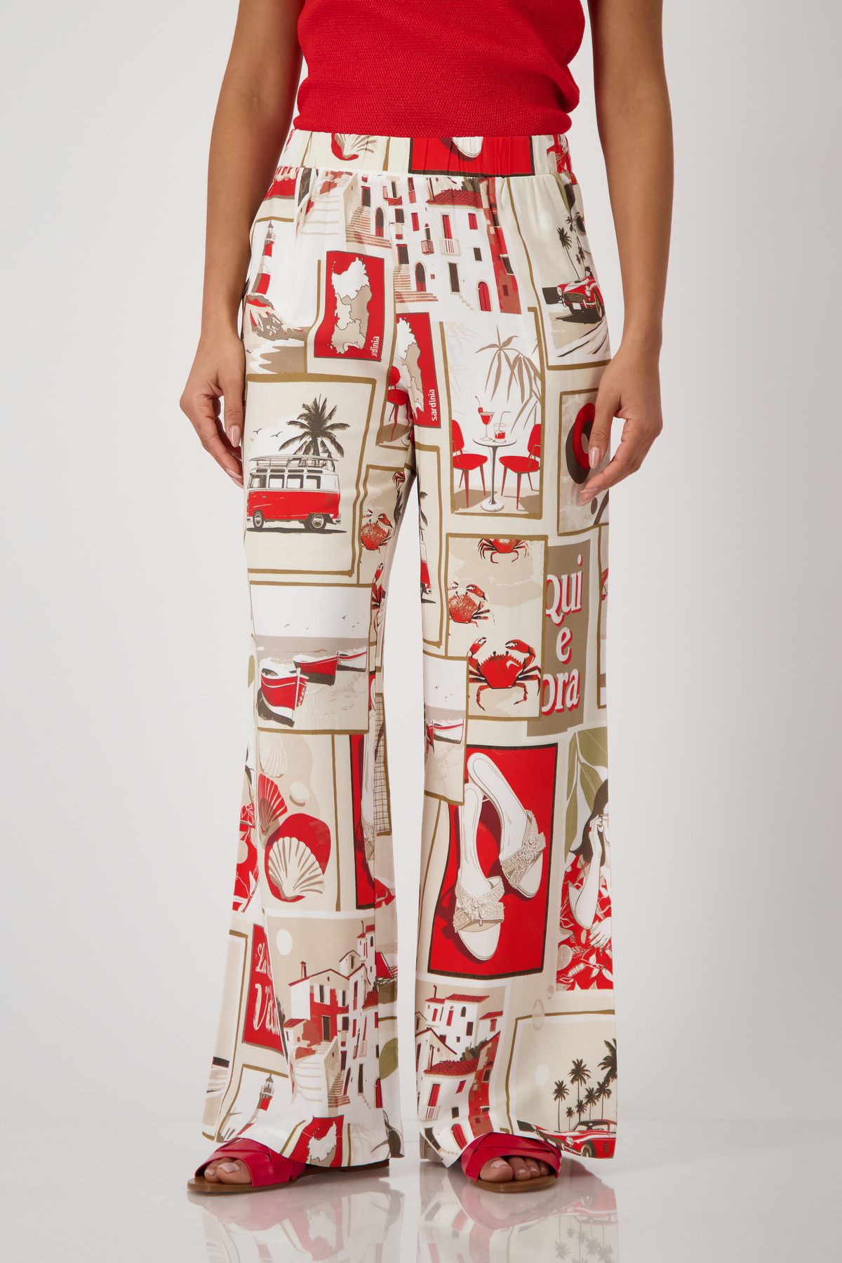 Monari Damen Hose 44 rot