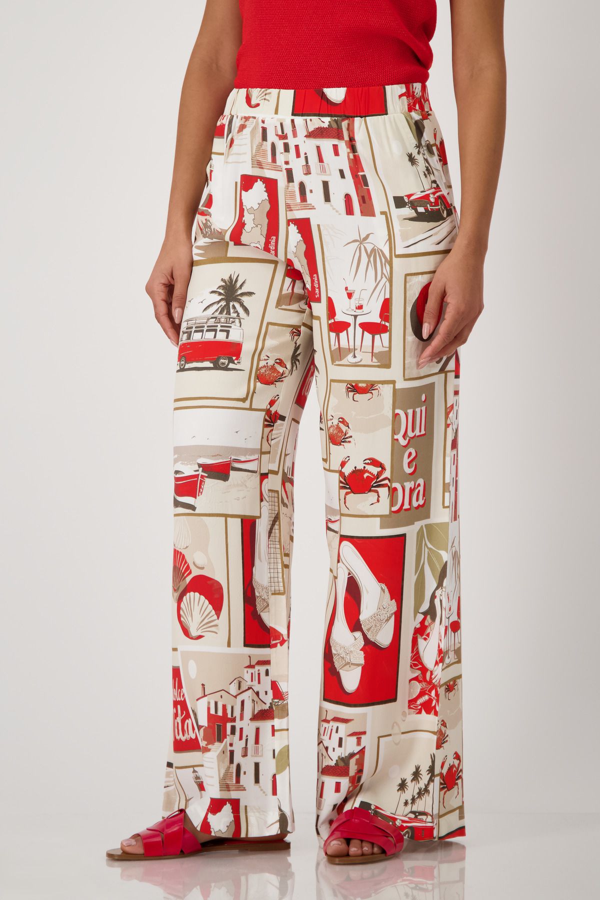 Monari Damen Hose rot