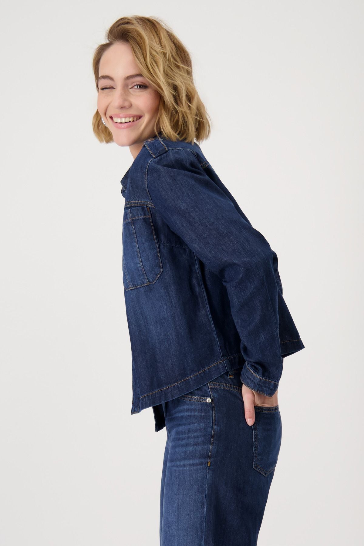 Monari Damen Jacke blau