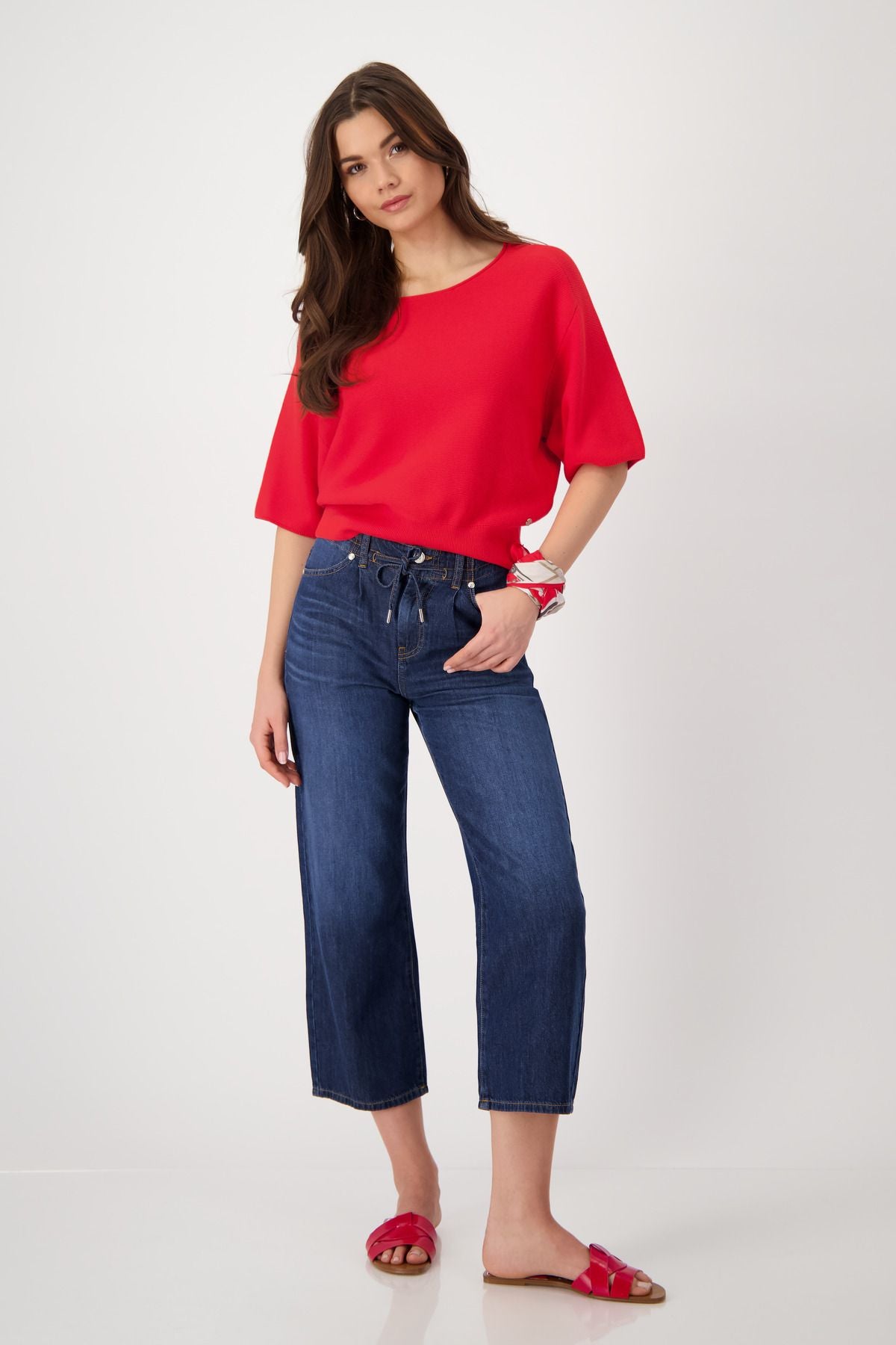 Monari Damen Pullover rot