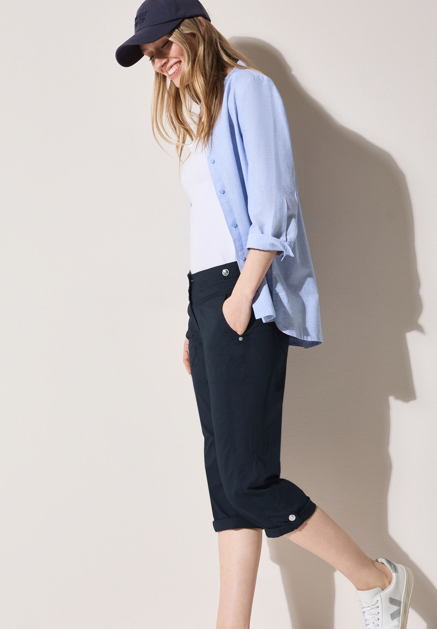 Cecil Damen Hose blau