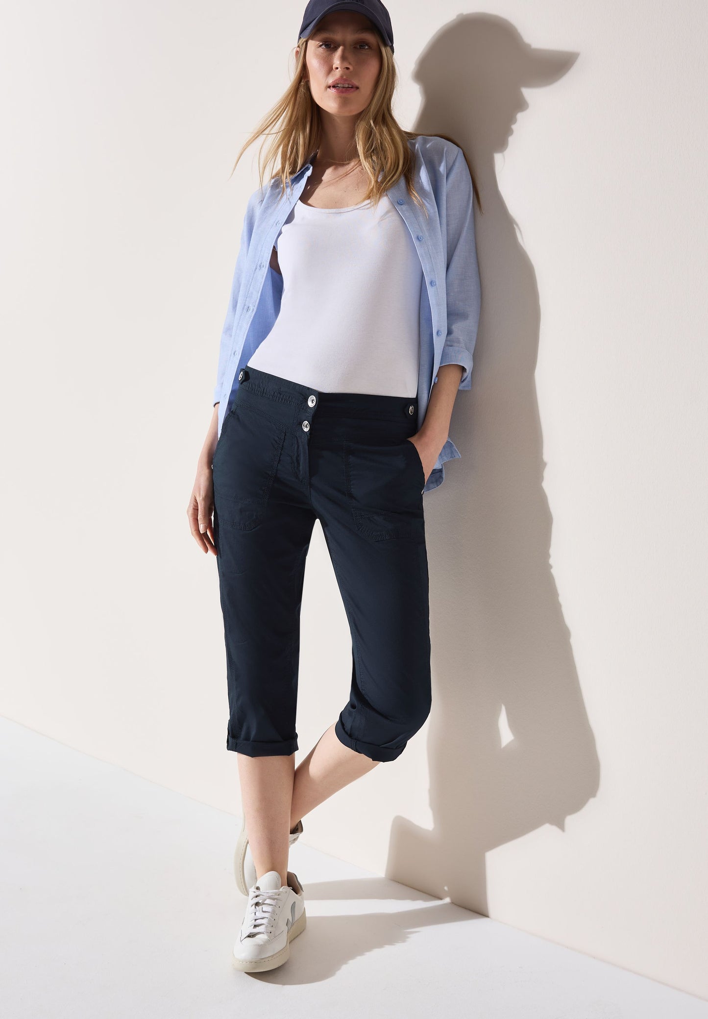 Cecil Damen Hose blau