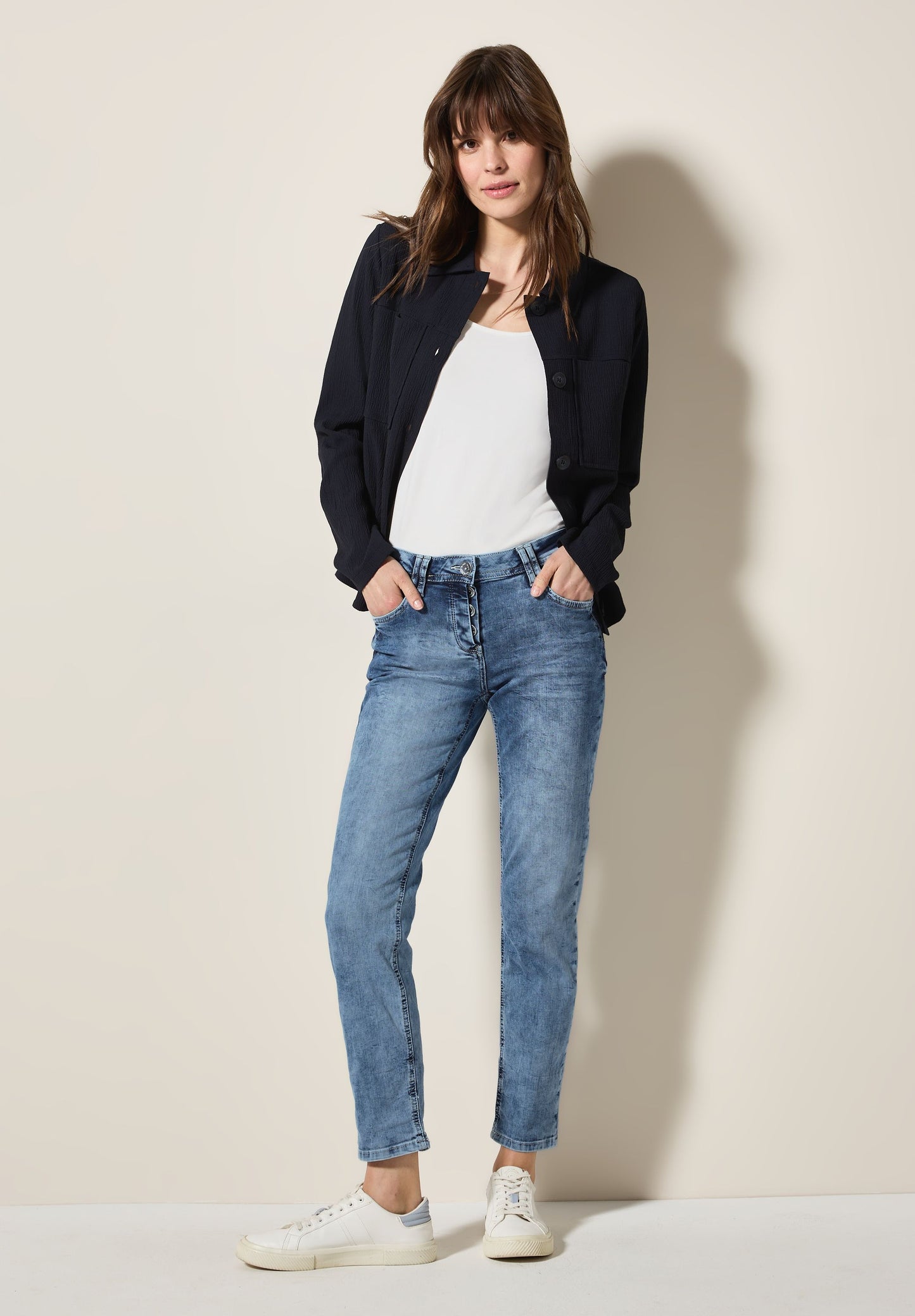 Cecil Damen Jeans blau