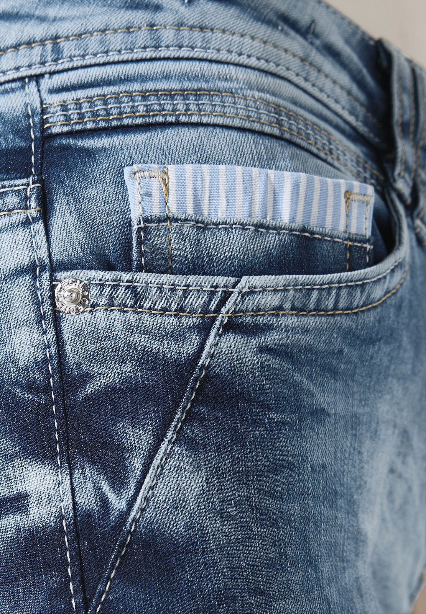 Cecil Damen Jeans blau