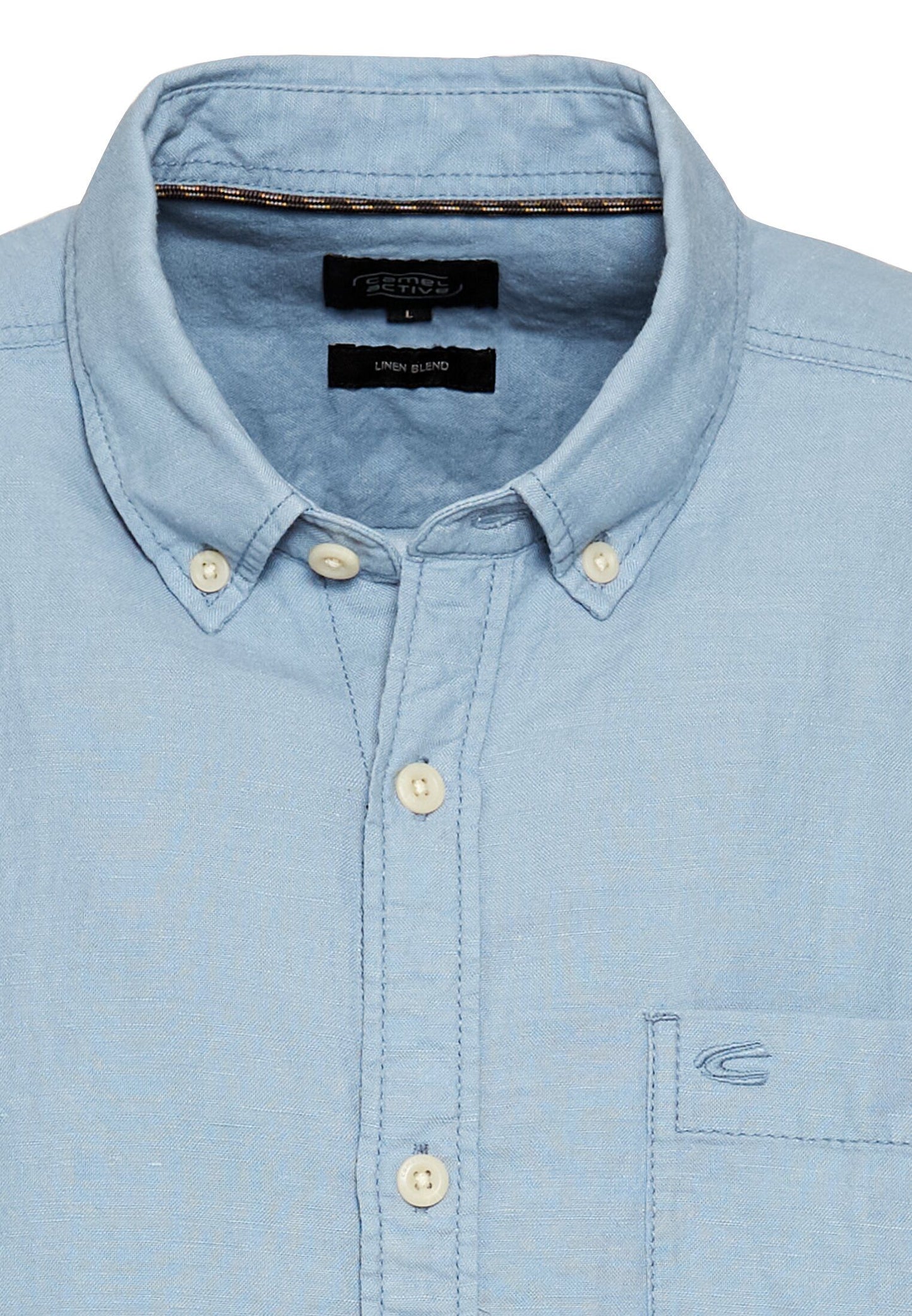 Camel Active Herren Kurzarmhemd blau