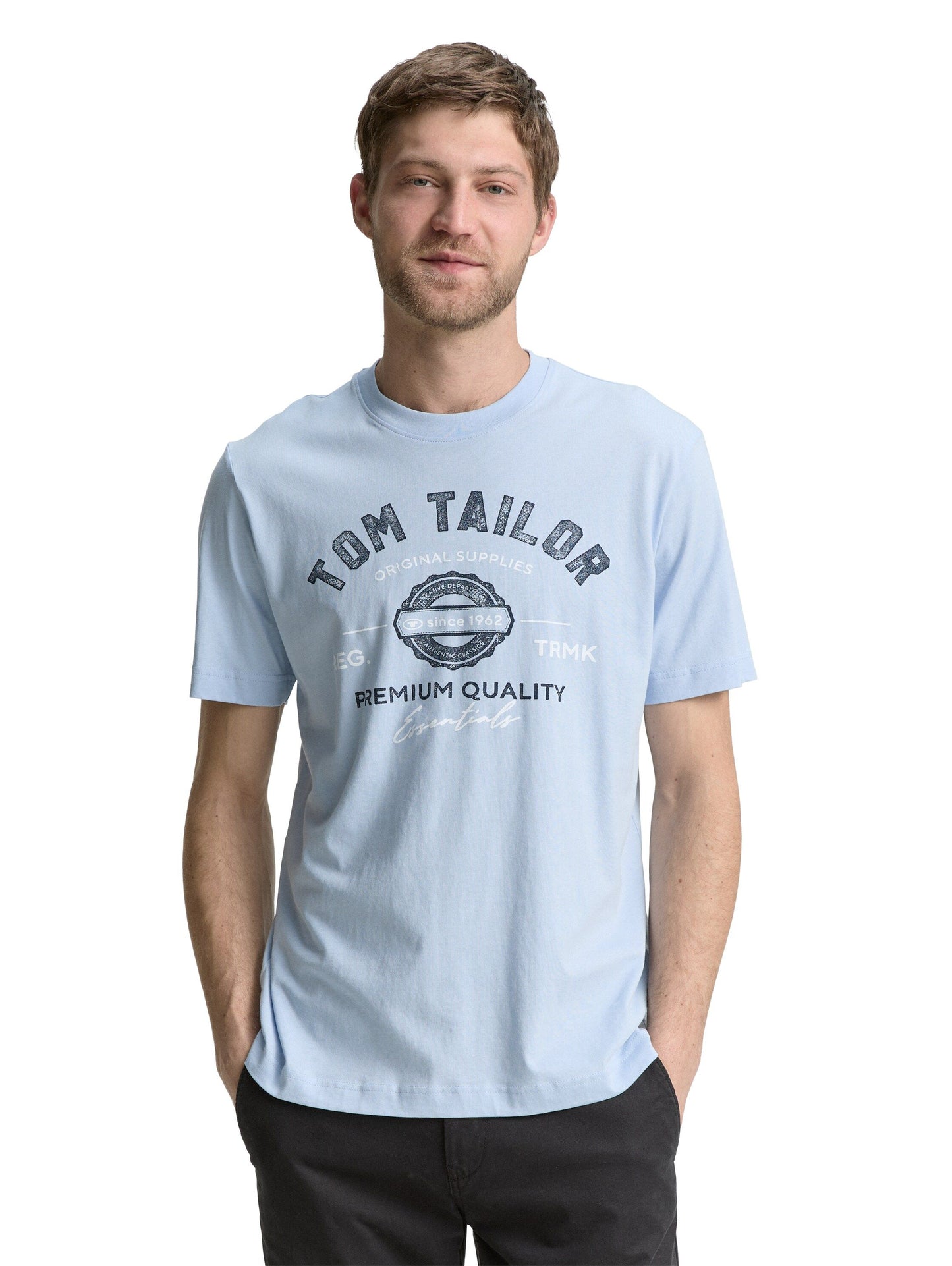 Tom Tailor Herren T-Shirt blau