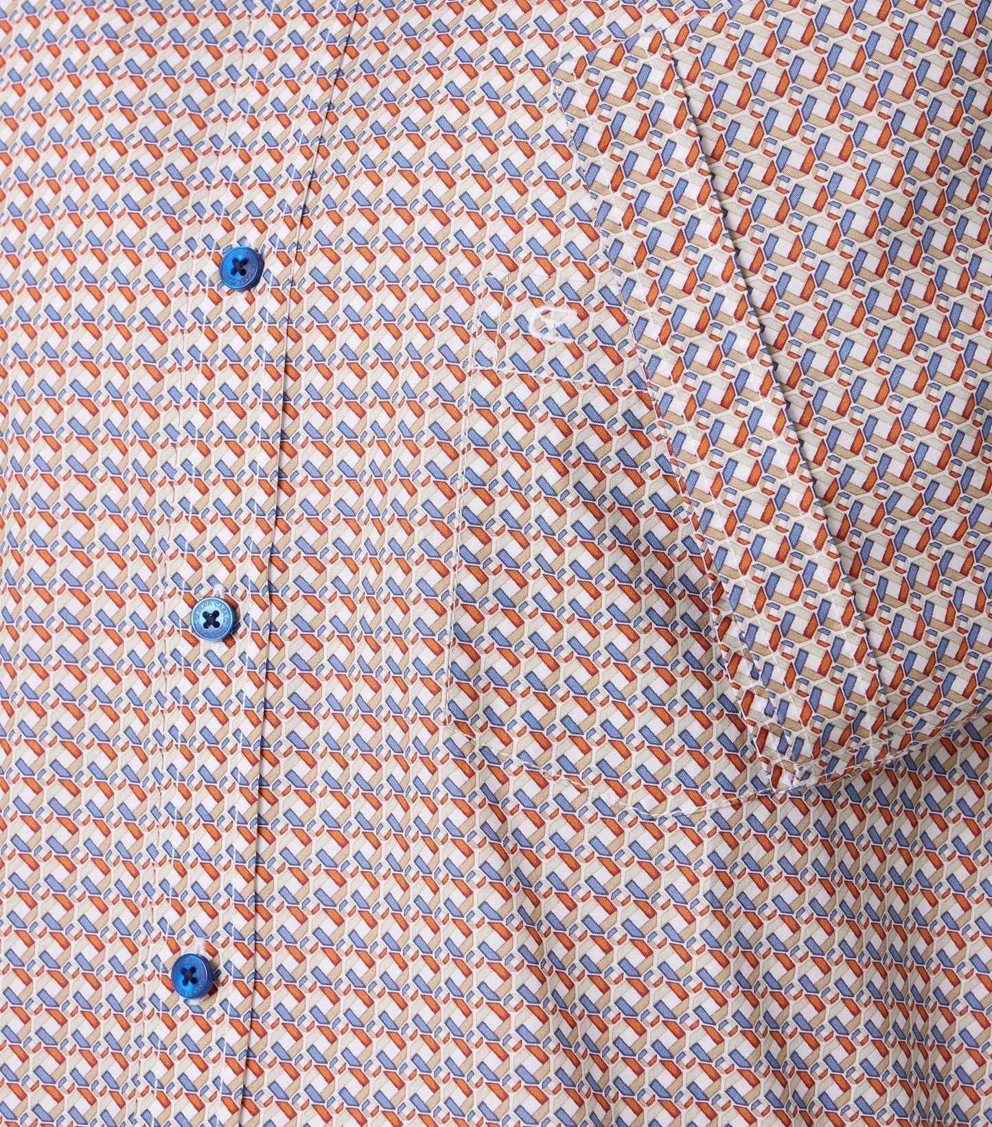 Casa Moda Herren Kurzarmhemd orange