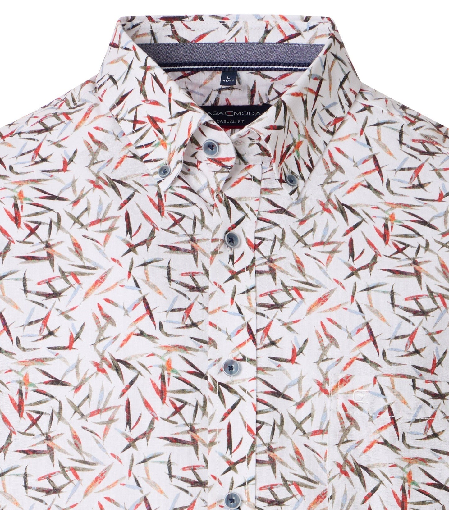 Casa Moda Herren Kurzarmhemd rot