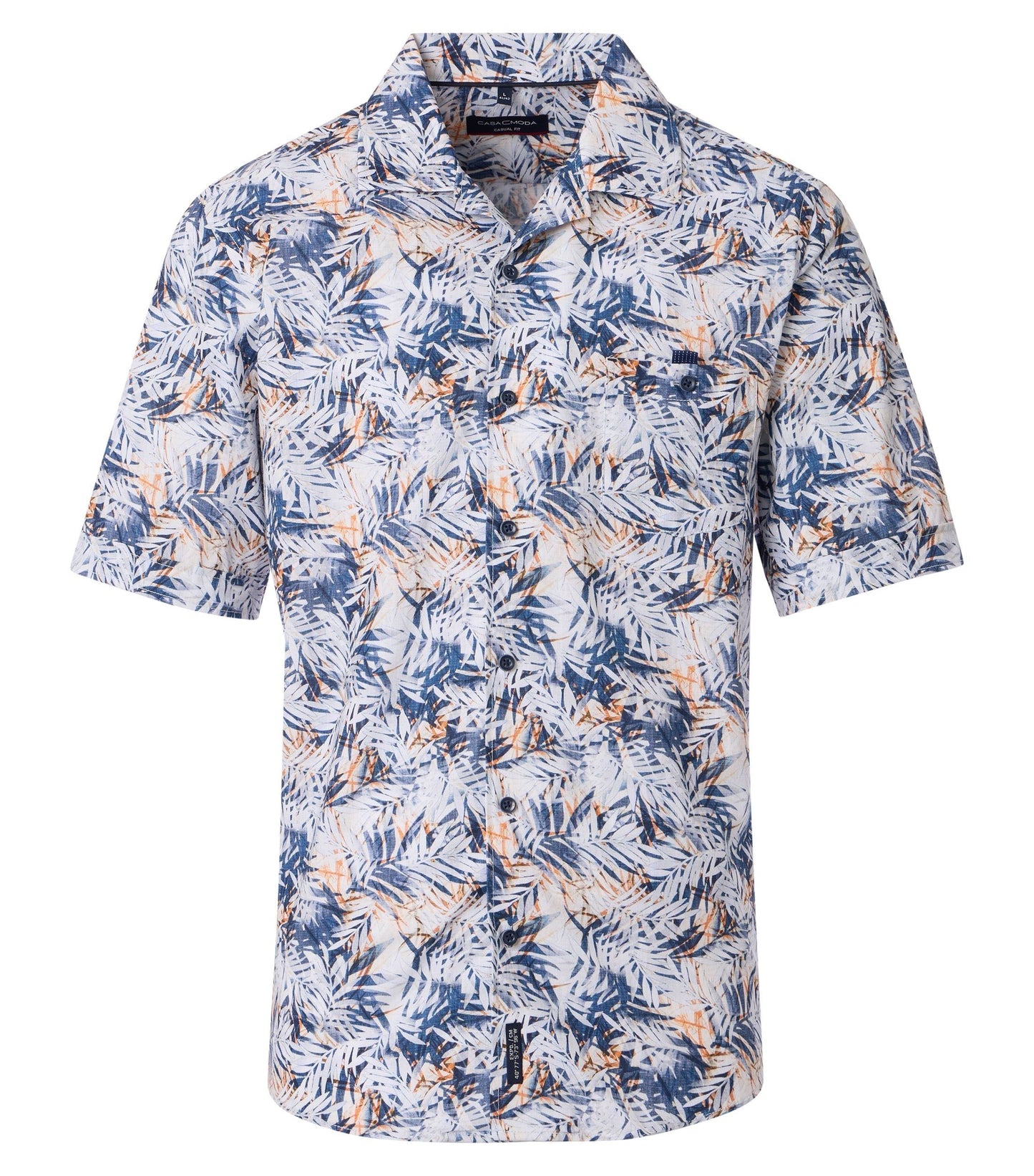 Casa Moda Herren Kurzarmhemd blau
