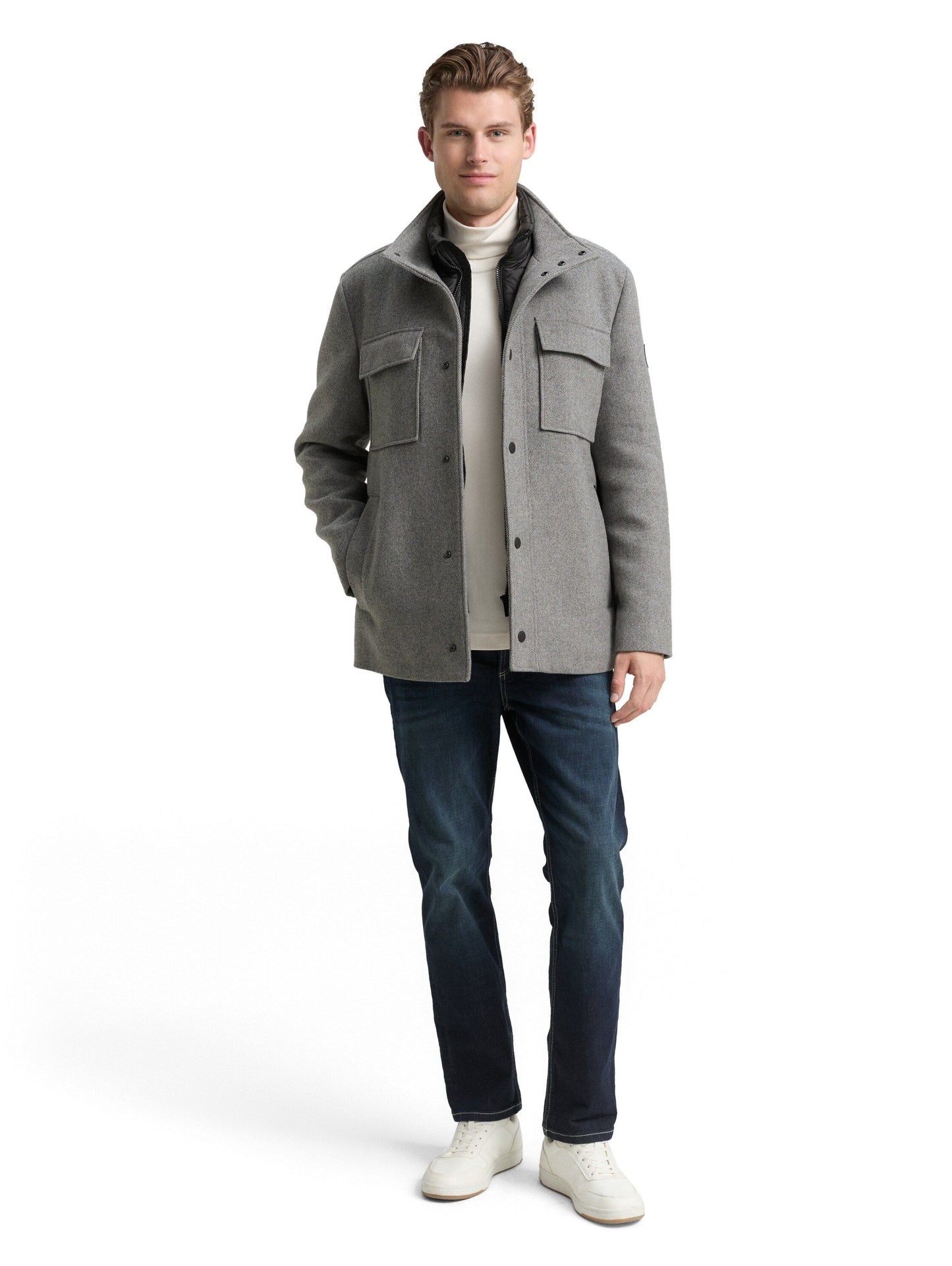 Tom Tailor Herren Jacke grau