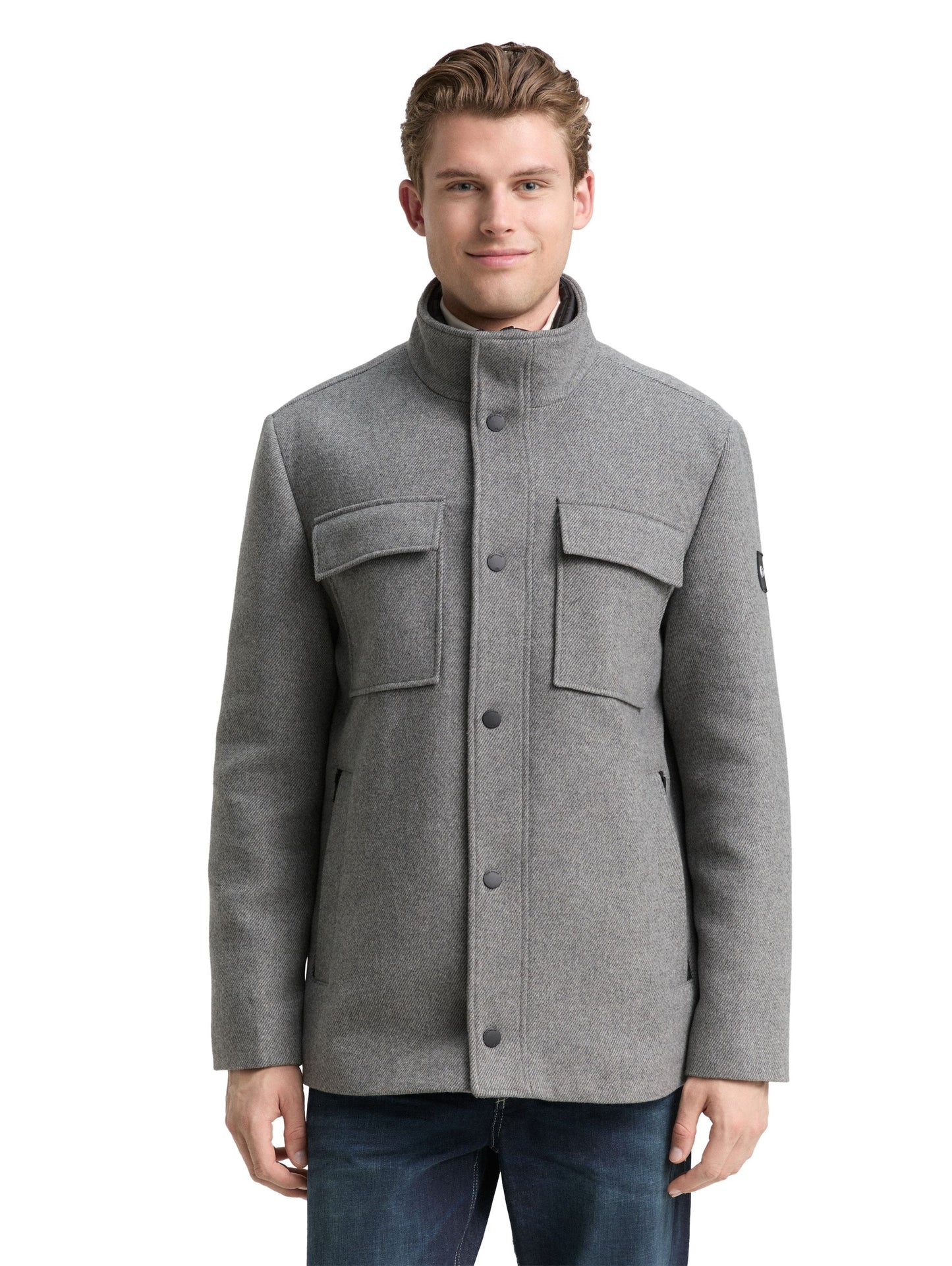 Tom Tailor Herren Jacke grau