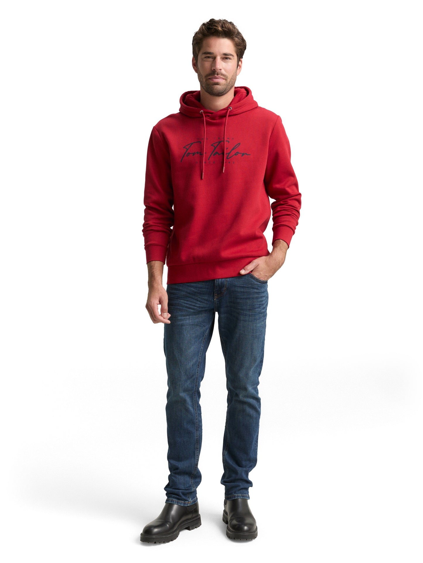 Tom Tailor Herren Pullover rot