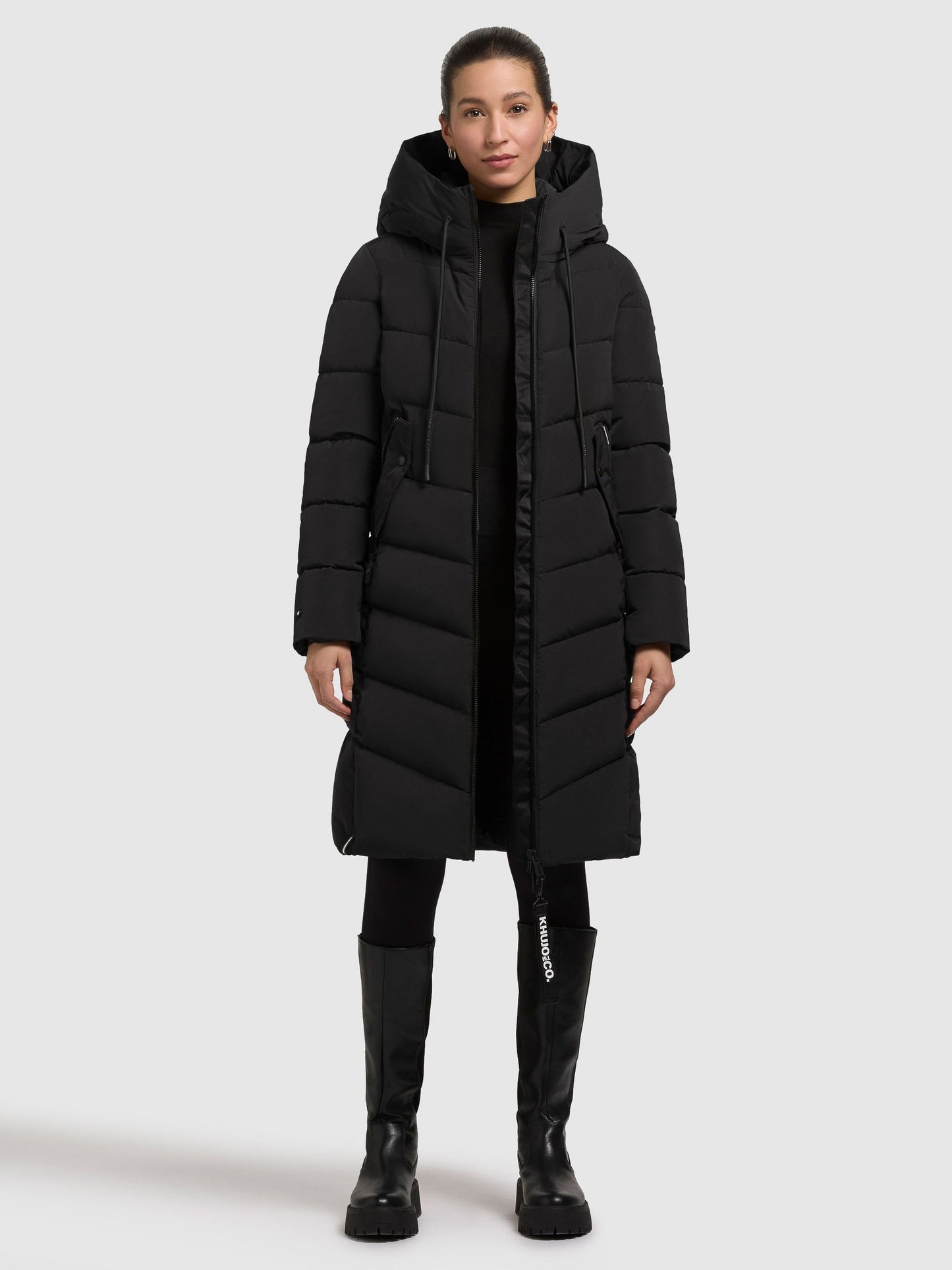 Khujo Damen Jacke schwarz