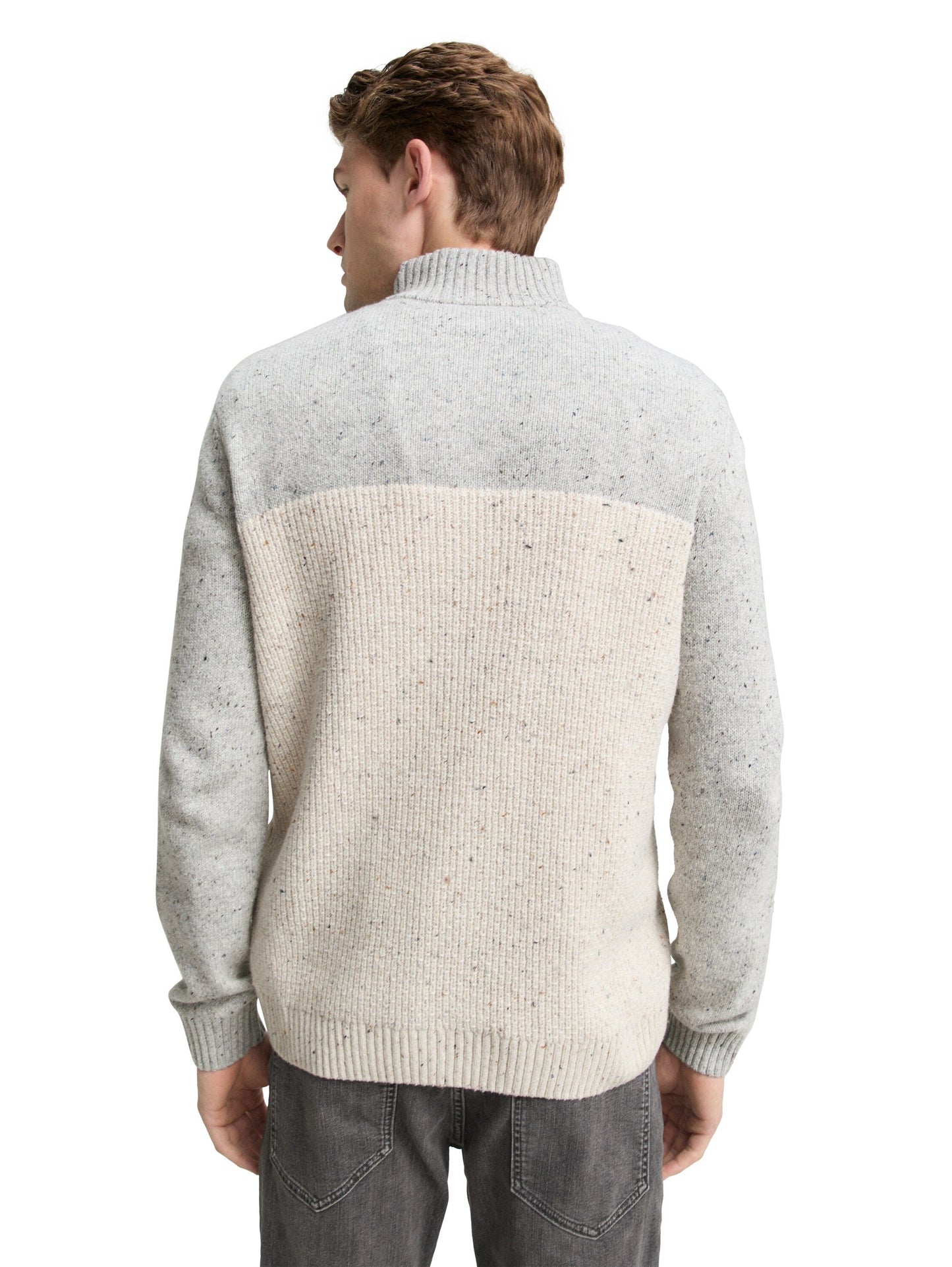 Tom Tailor Herren Pullover weiß
