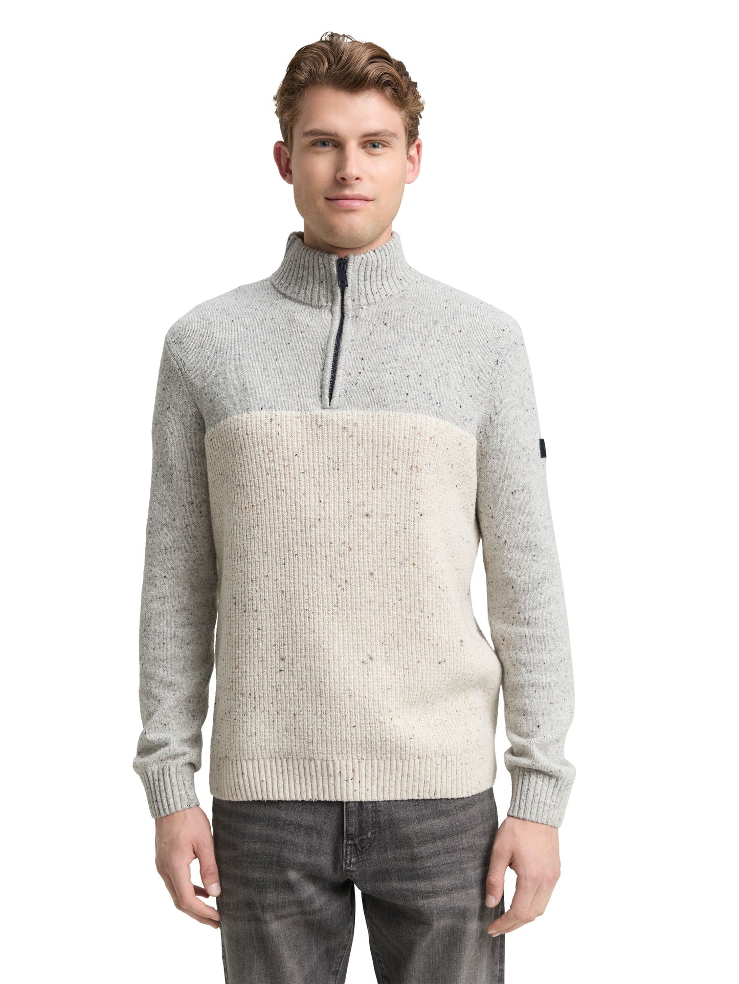 Tom Tailor Herren Pullover weiß