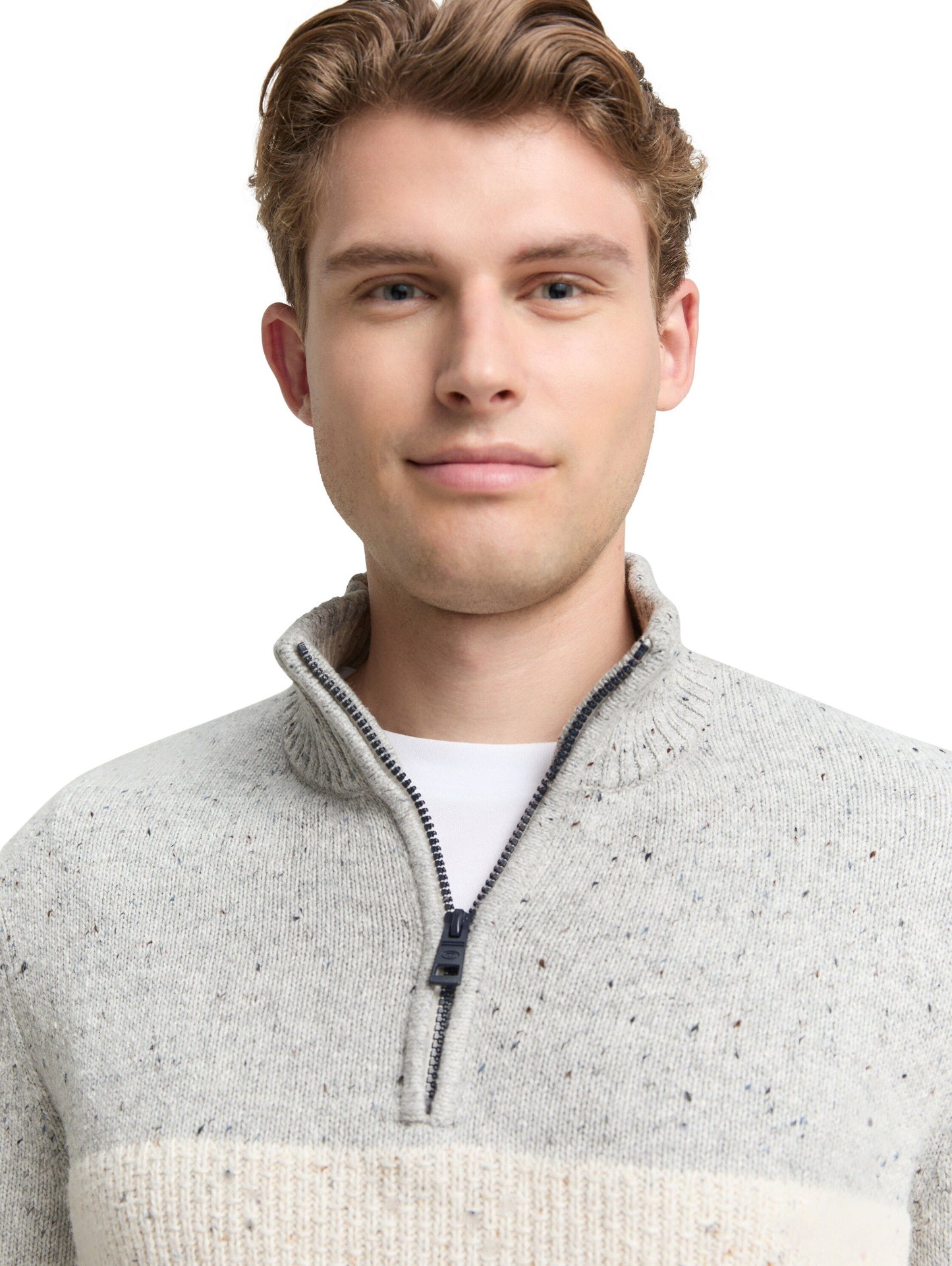 Tom Tailor Herren Pullover weiß
