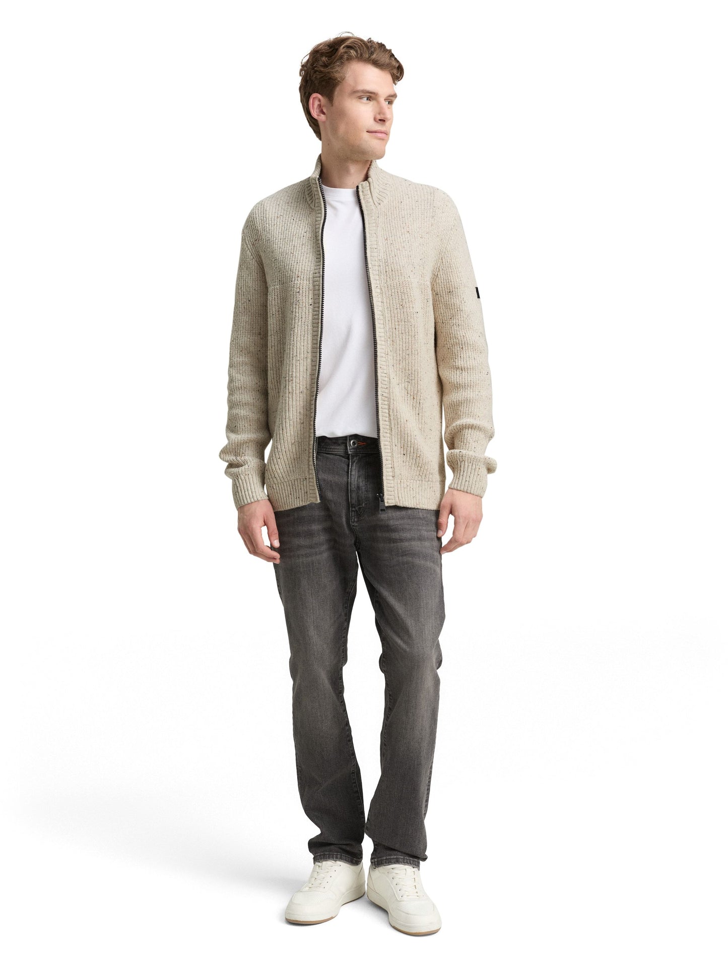 Tom Tailor Herren Pullover weiß