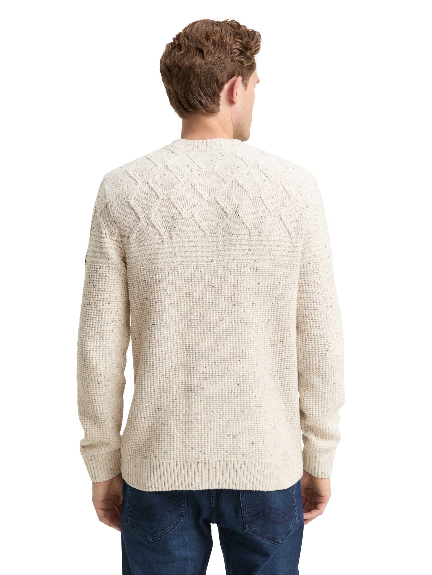 Tom Tailor Herren Pullover weiß