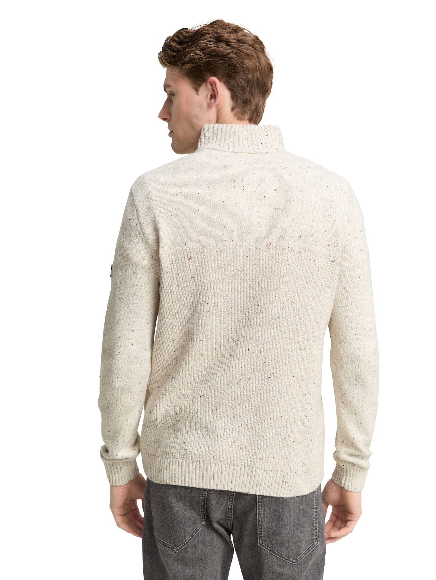 Tom Tailor Herren Pullover weiß