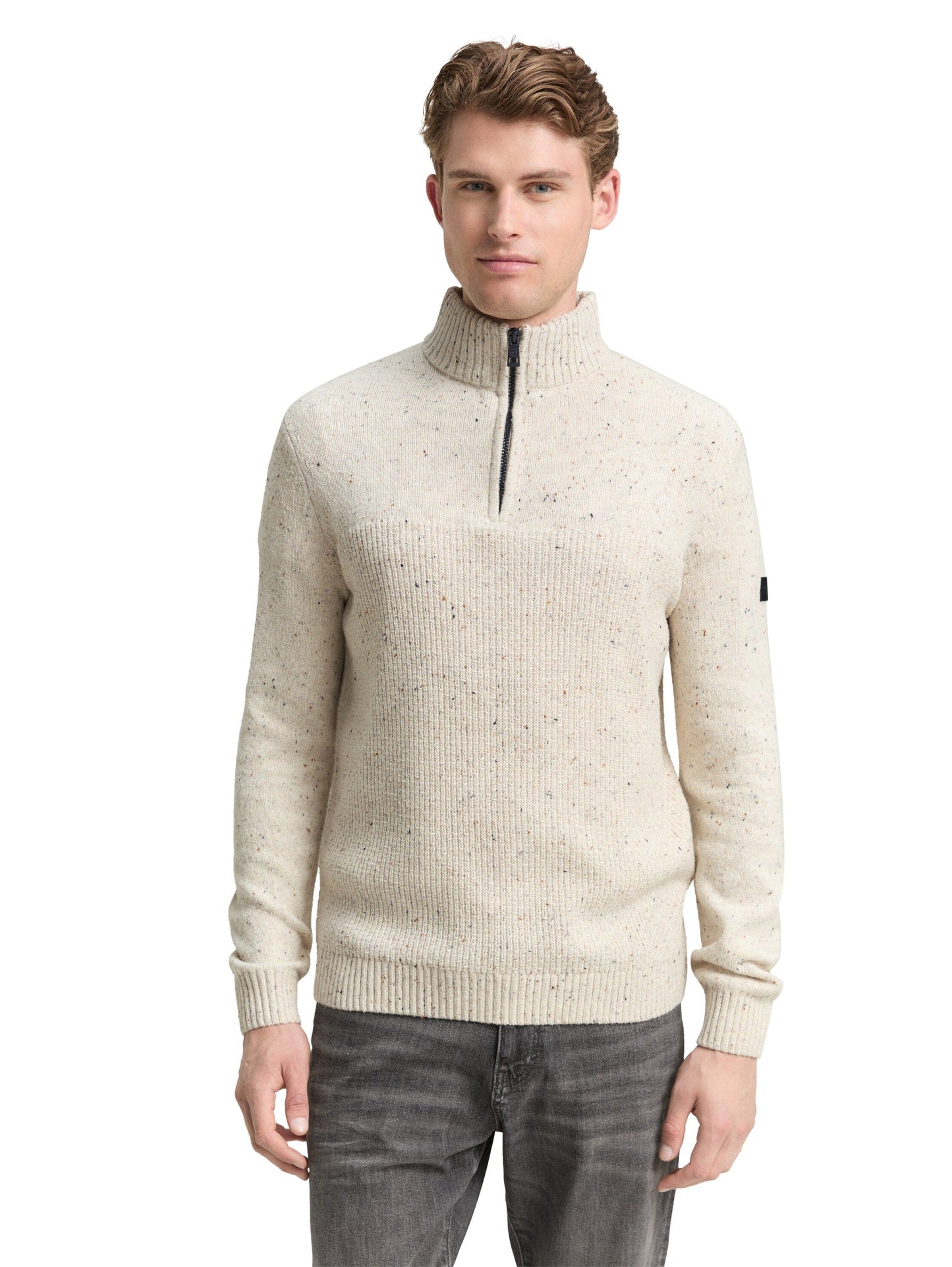 Tom Tailor Herren Pullover weiß