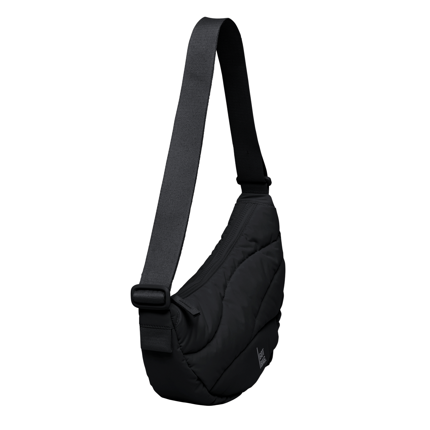 Got Bag Damen Tasche Wavy Puffer Moon Bag schwarz
