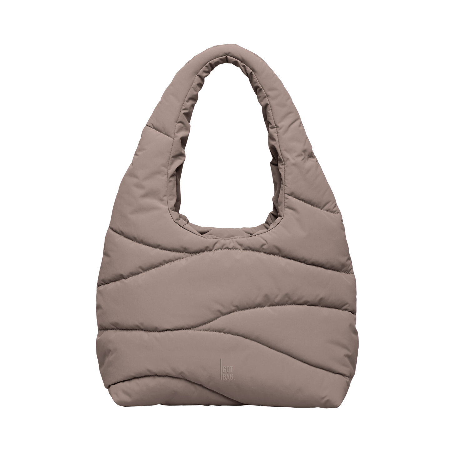 Got Bag Damen Tasche Wavy Puffer Shoulder Bag braun