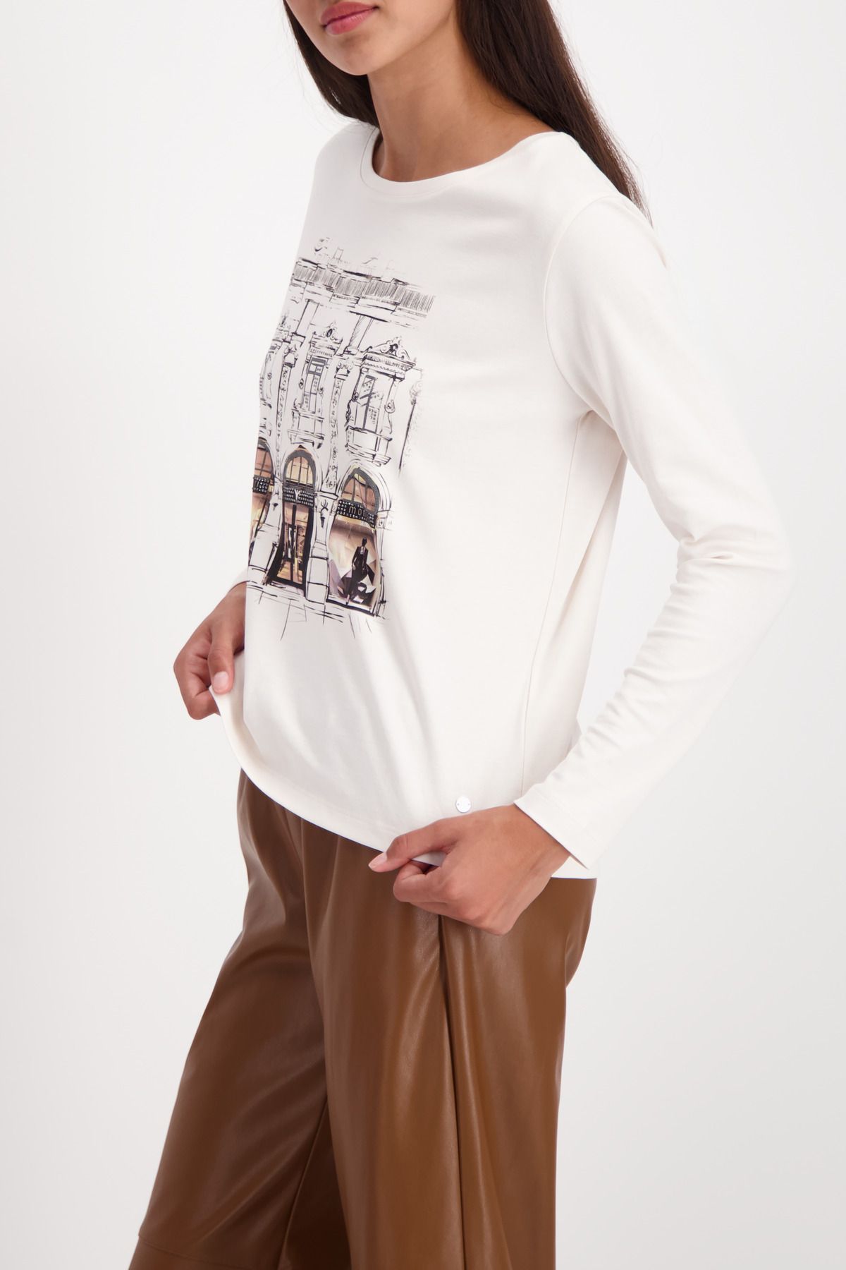 Monari Damen Pullover beige