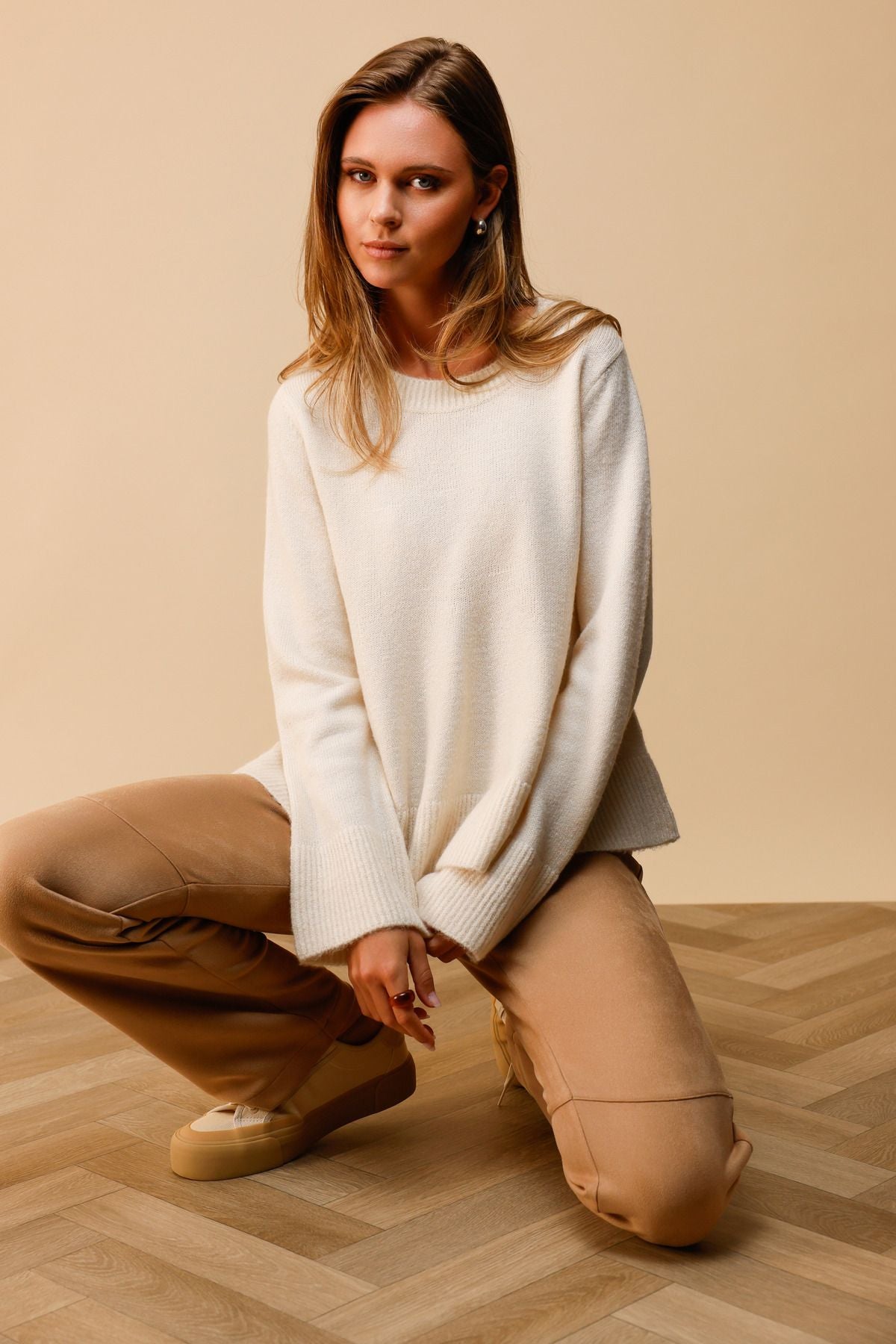 Monari Damen Pullover beige